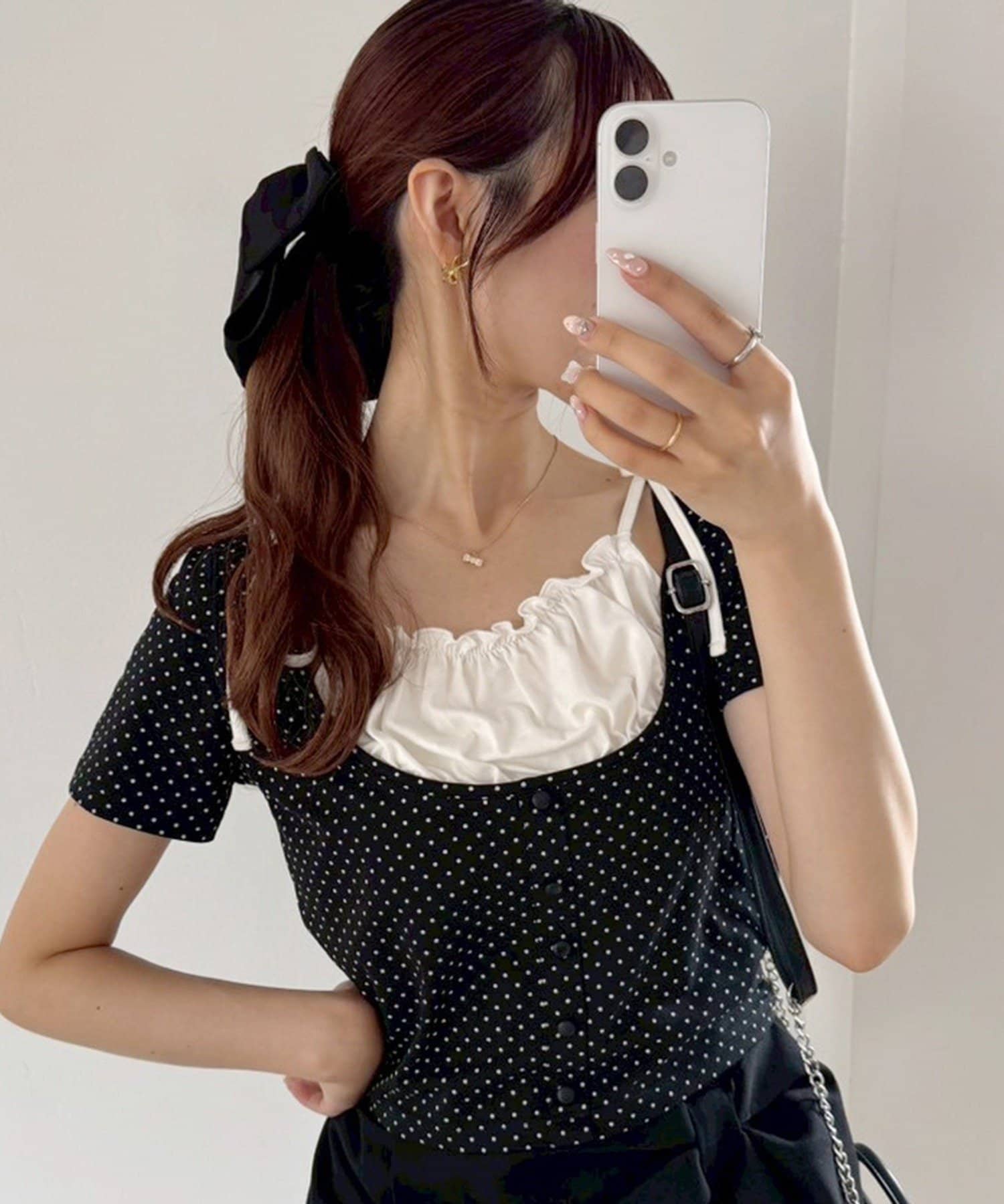 NICE CLAUP / OLIVE des OLIVE OUTLET(ナイスクラップ  / オリーブ デ オリーブ アウトレット) 【one after another】レイヤードトップス