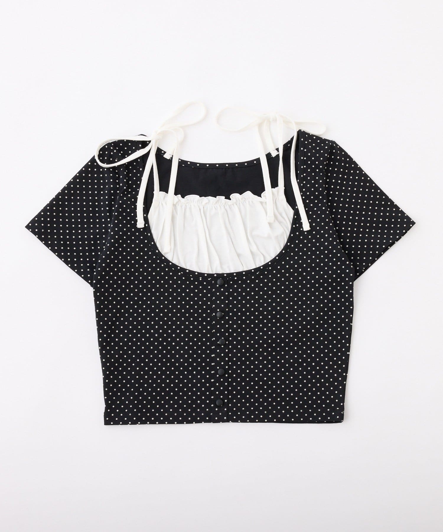 NICE CLAUP / OLIVE des OLIVE OUTLET(ナイスクラップ  / オリーブ デ オリーブ アウトレット) 【one after another】レイヤードトップス