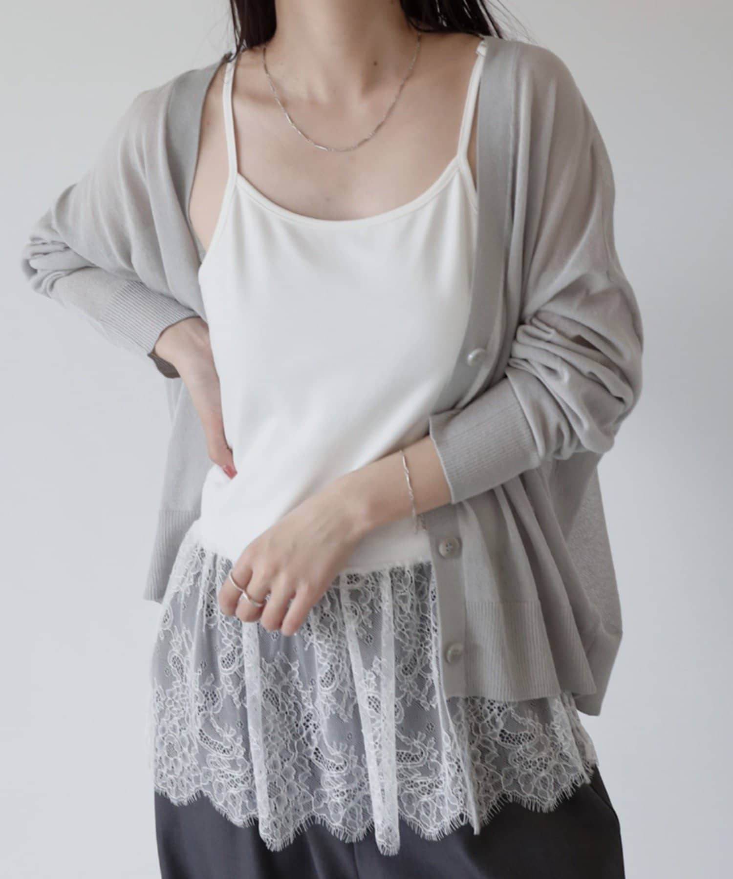 COLONY 2139(コロニー トゥーワンスリーナイン) レースドッキングキャミソール