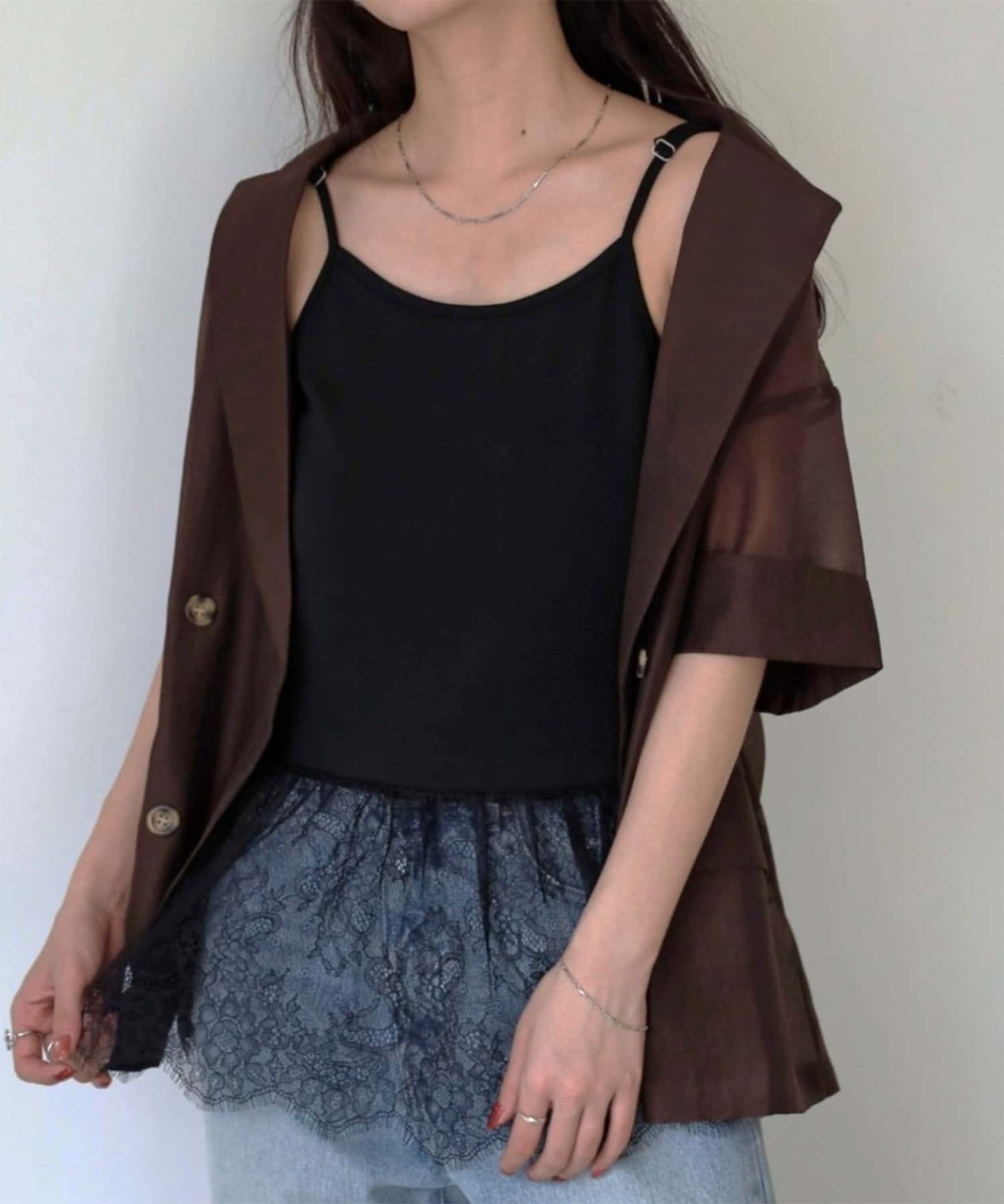 COLONY 2139(コロニー トゥーワンスリーナイン) レースドッキングキャミソール