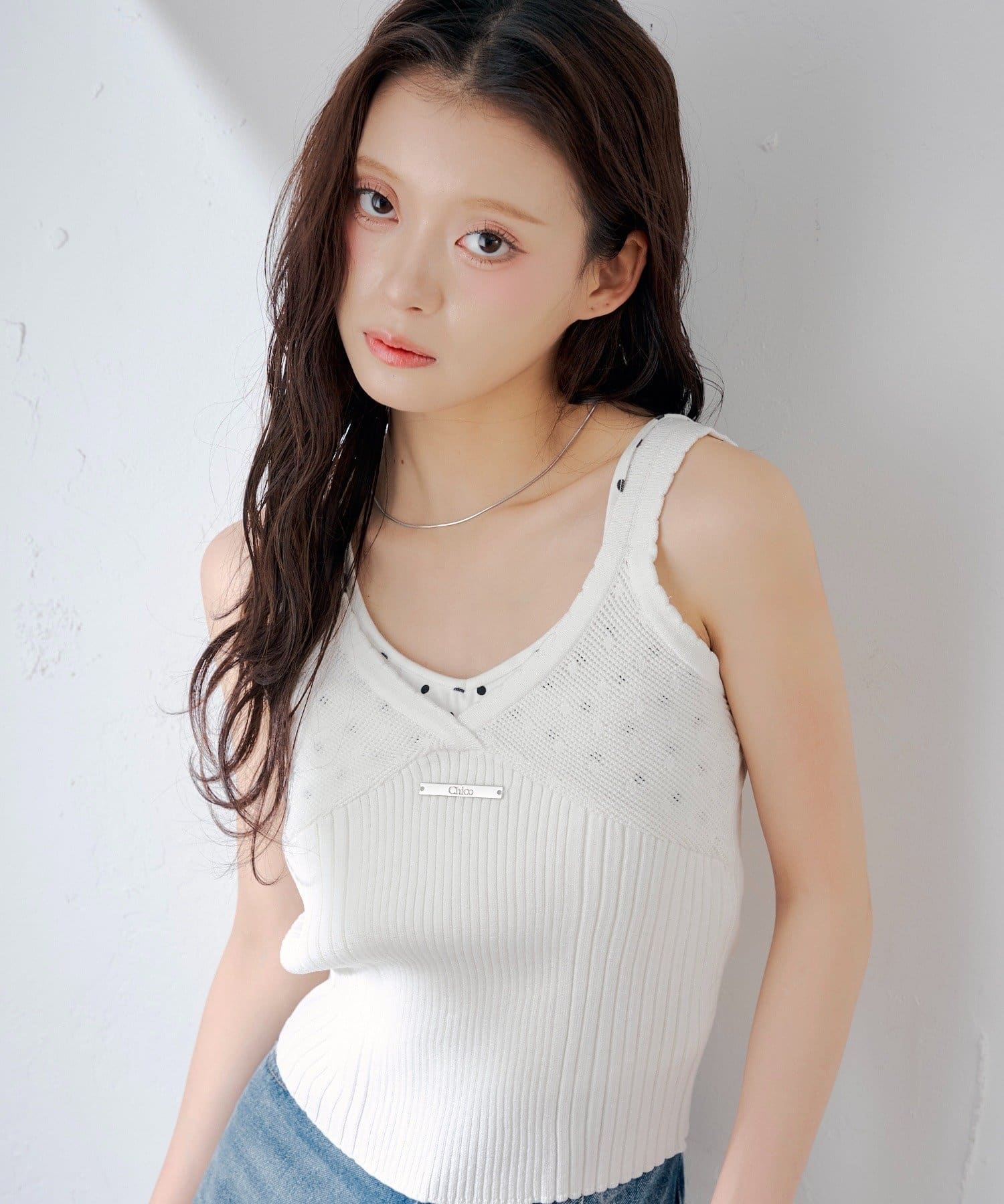 Chico(チコ) レイヤードニットタンク