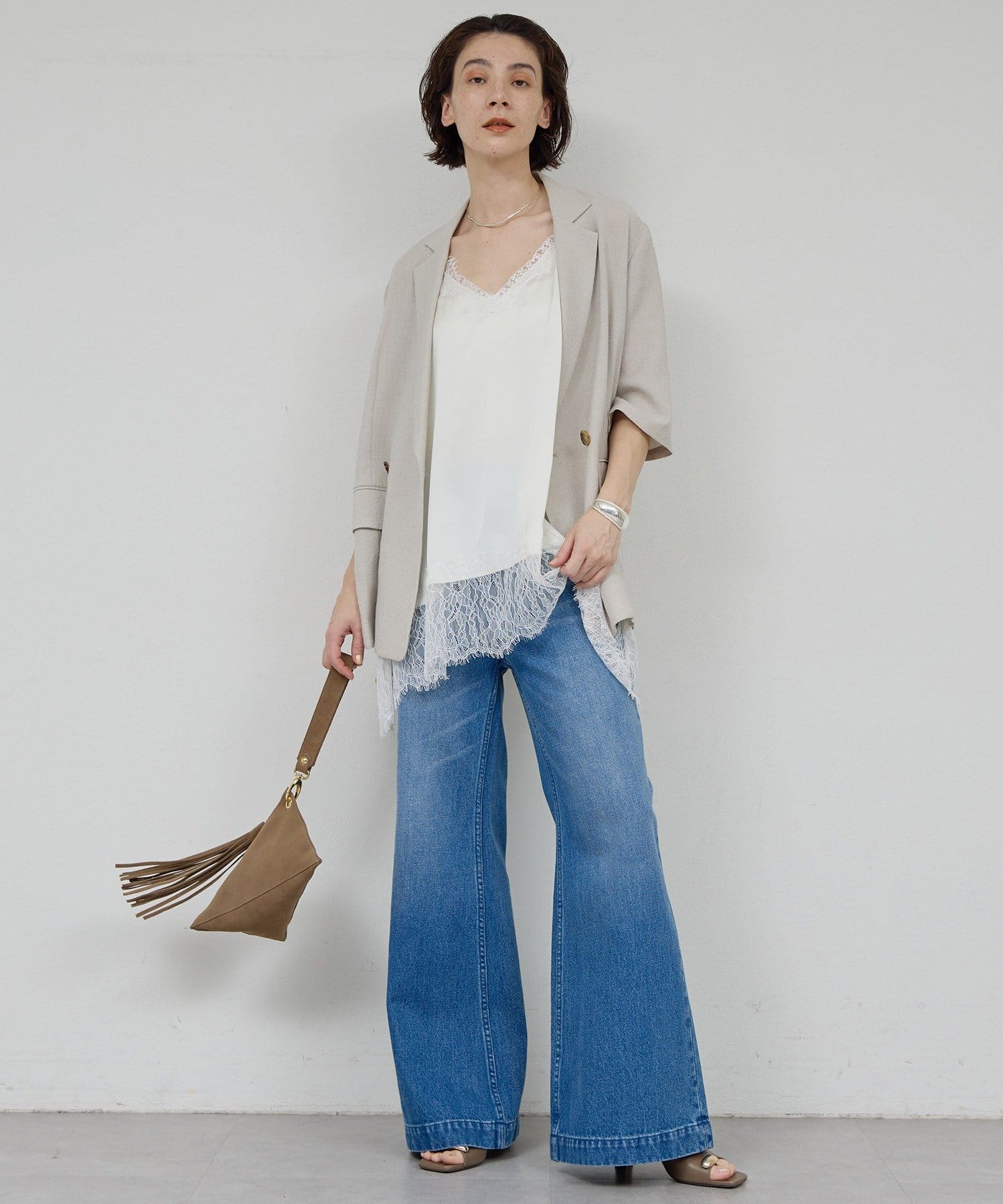 GALLARDAGALANTE(ガリャルダガランテ) 【4/10(金)12:00予約開始】【お洒落×美脚見え】フレアデニム