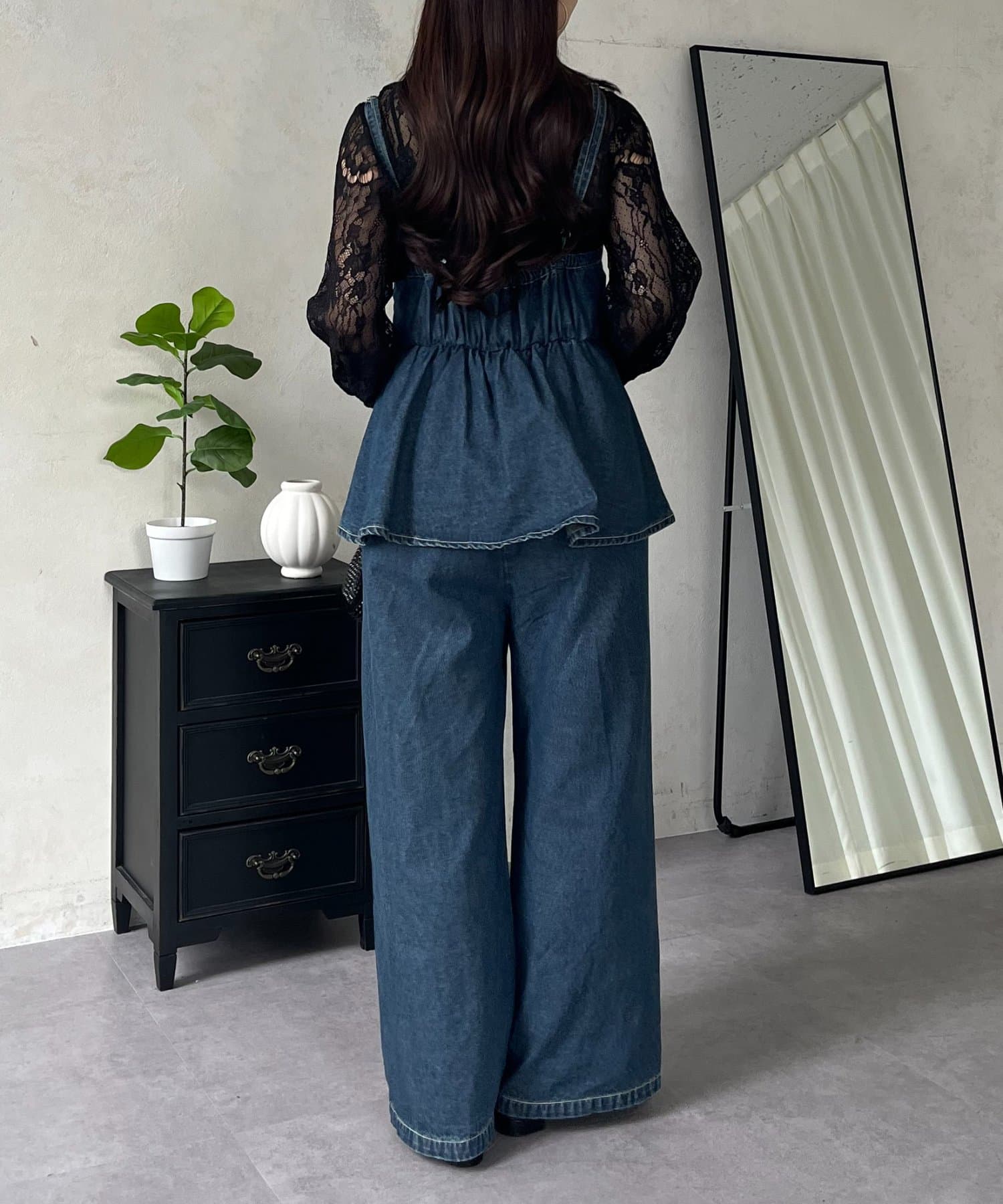 prose verse(プロズヴェール) 2wayスリーブスカラップレースブラウス