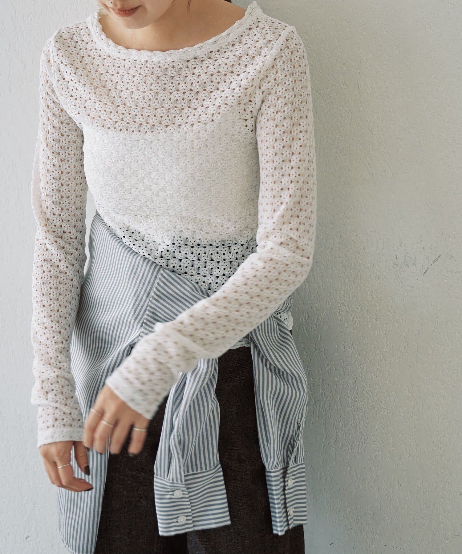 SHENERY(シーナリー) レース編み2WAYトップス