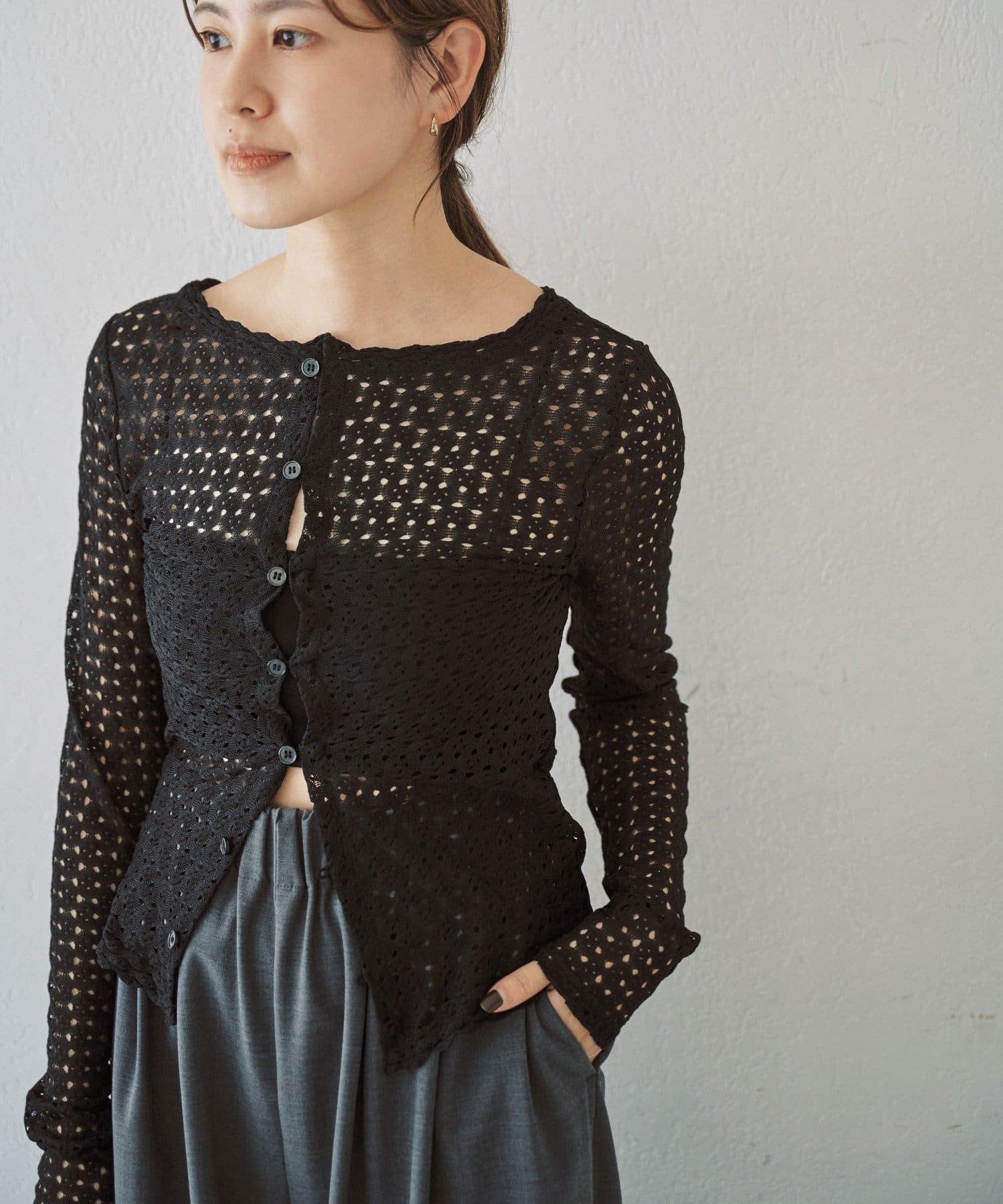 SHENERY(シーナリー) レース編み2WAYトップス