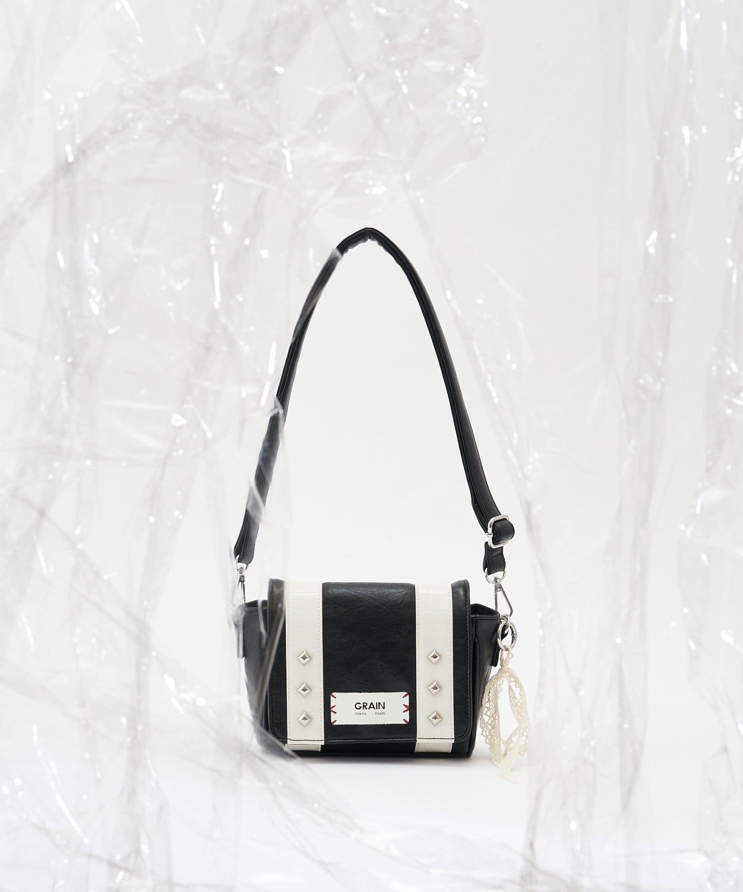 CIAOPANIC(チャオパニック) 【GRAIN/グレイン】クロココンビスタッズミニショルダーバッグ