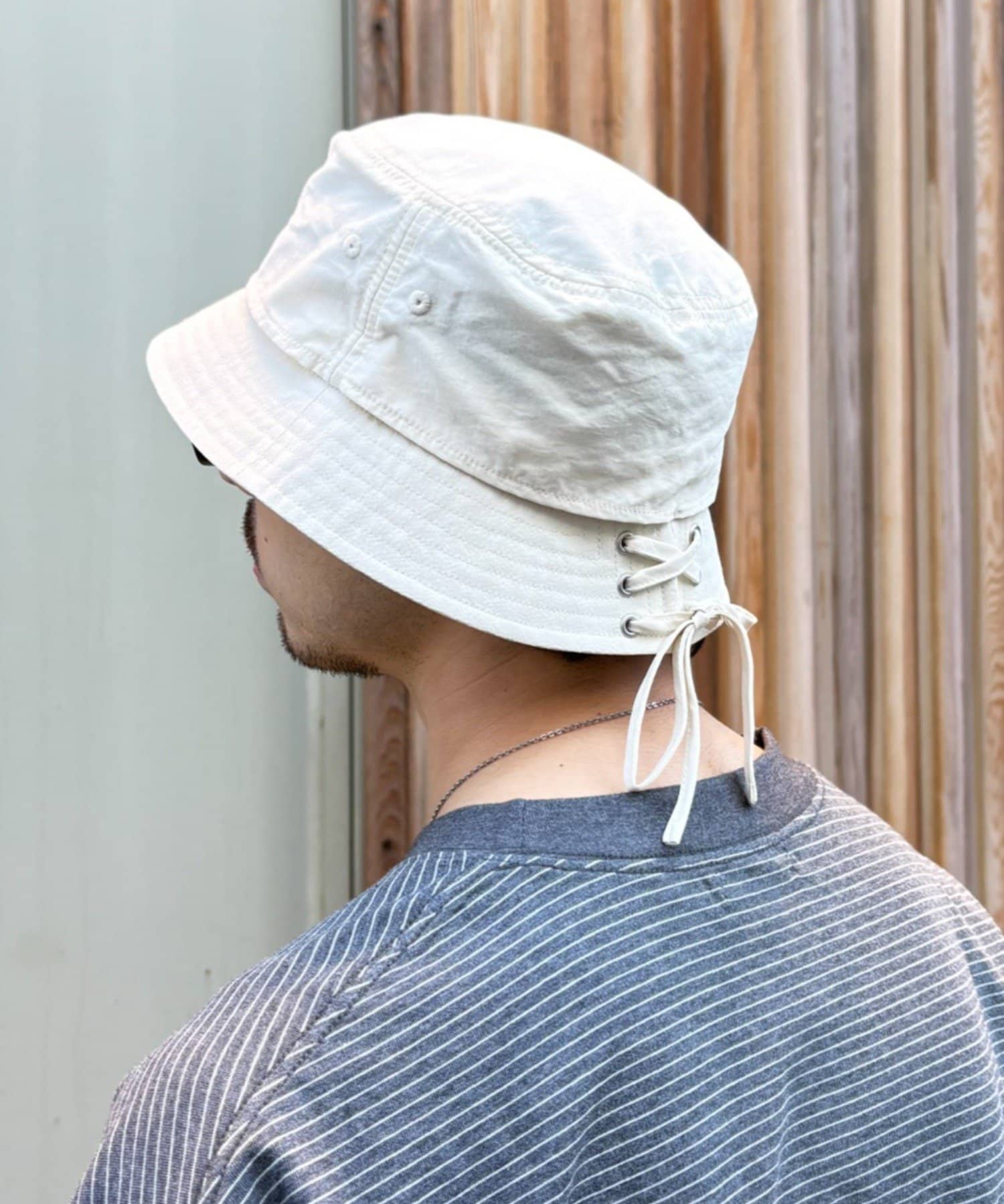 CIAOPANIC TYPY(チャオパニックティピー) 【UNISEX】レースアップナイロンバケットハット