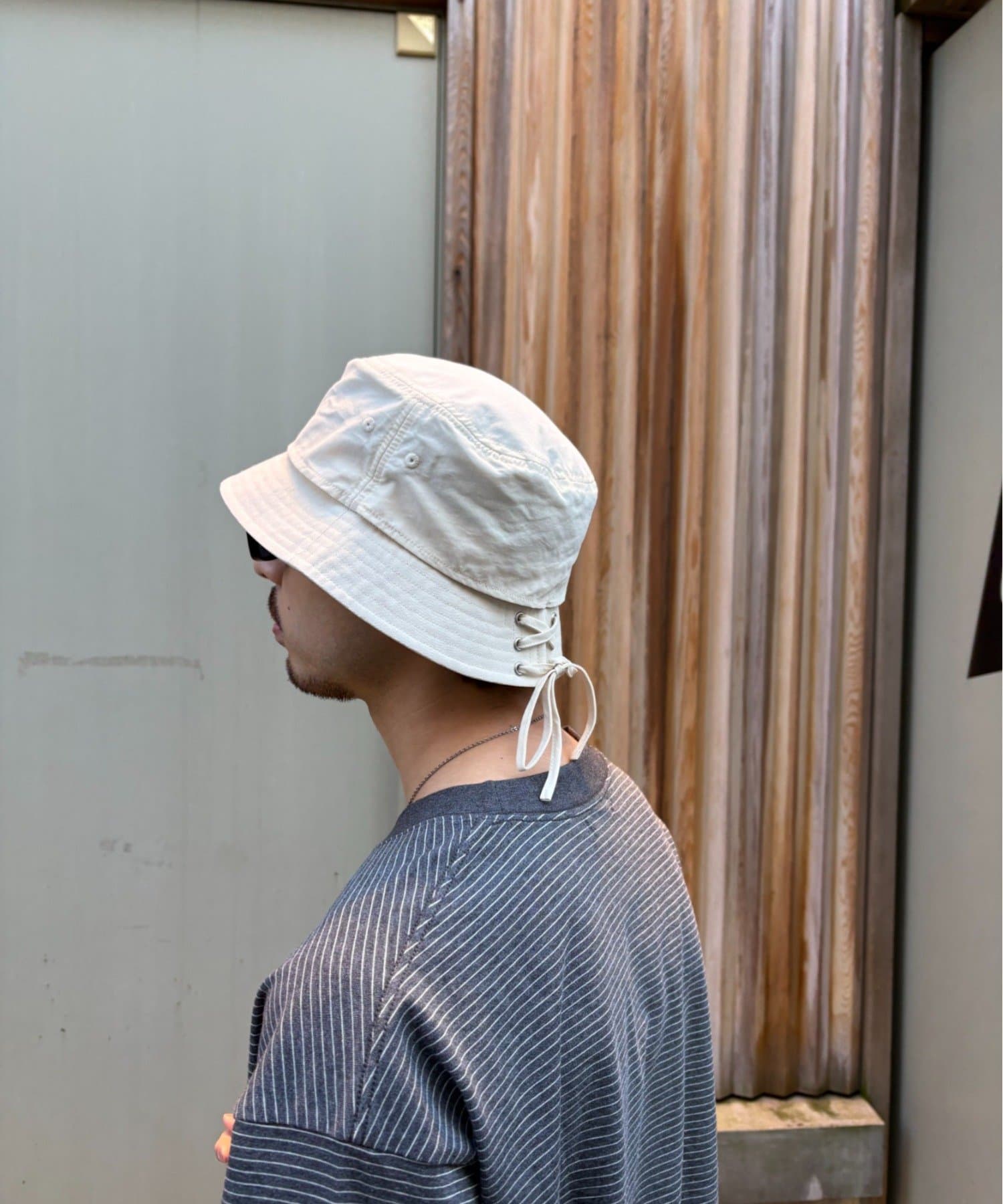 CIAOPANIC TYPY(チャオパニックティピー) 【UNISEX】レースアップナイロンバケットハット