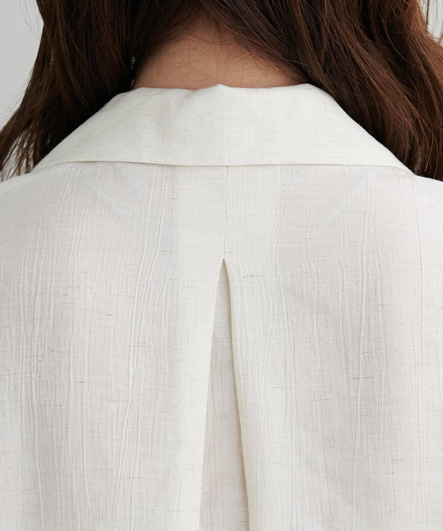 DISCOAT(ディスコート) 【Enlude】リネンライク開襟オーバーシャツ《ユニセックス》