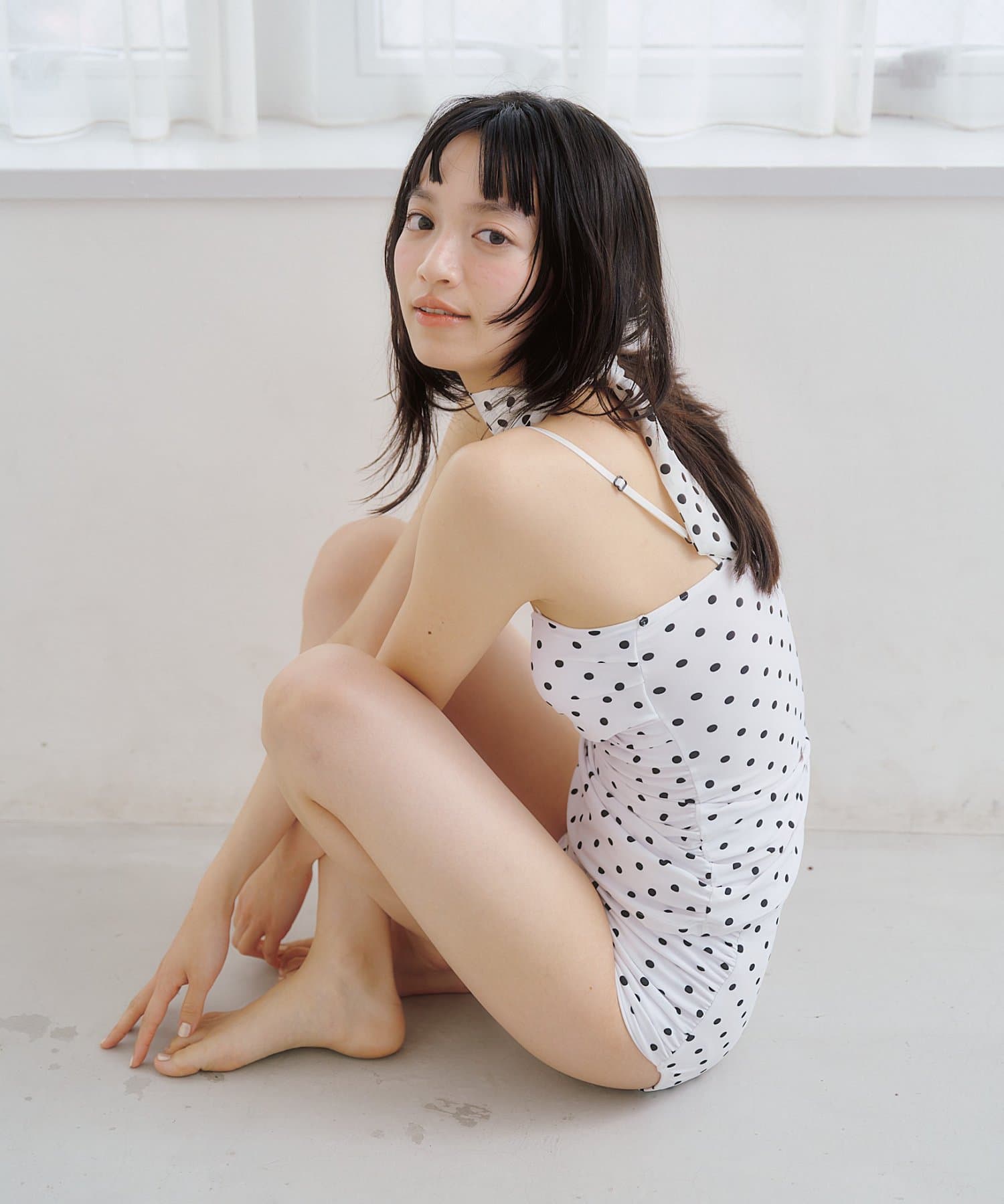 mystic(ミスティック) 【4/10(FRI) 12:00 予約START】《WEB限定》クロスギャザーミニワンピスイムウェア