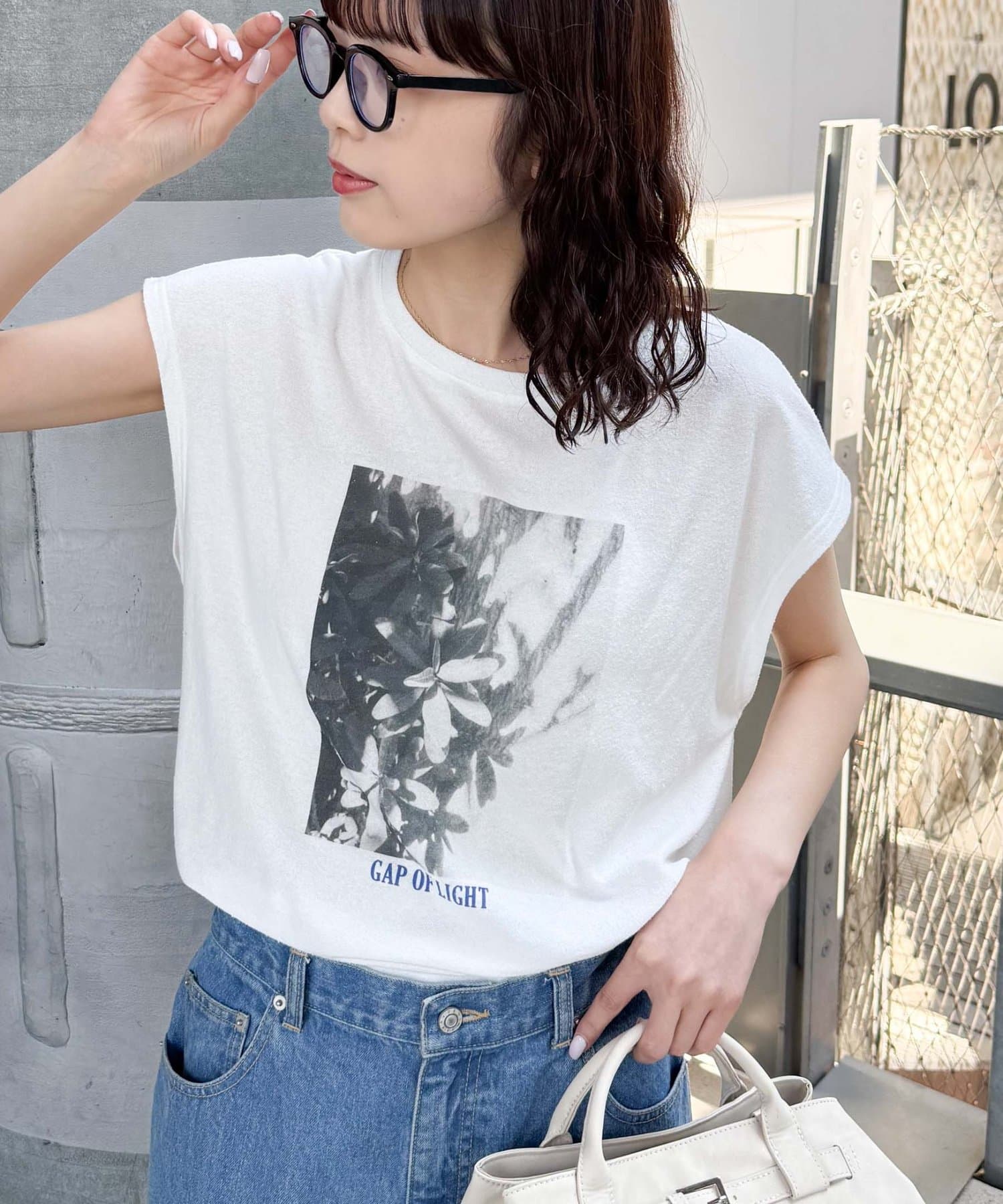 CIAOPANIC TYPY(チャオパニックティピー) 【夏も快適/ドライタッチ】アソートフォトプリントフレンチスリーブTee