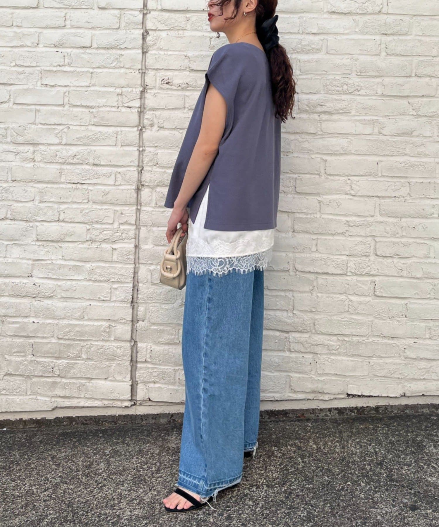 CIAOPANIC TYPY(チャオパニックティピー) 【夏も快適/ドライタッチ】アソートフォトプリントフレンチスリーブTee