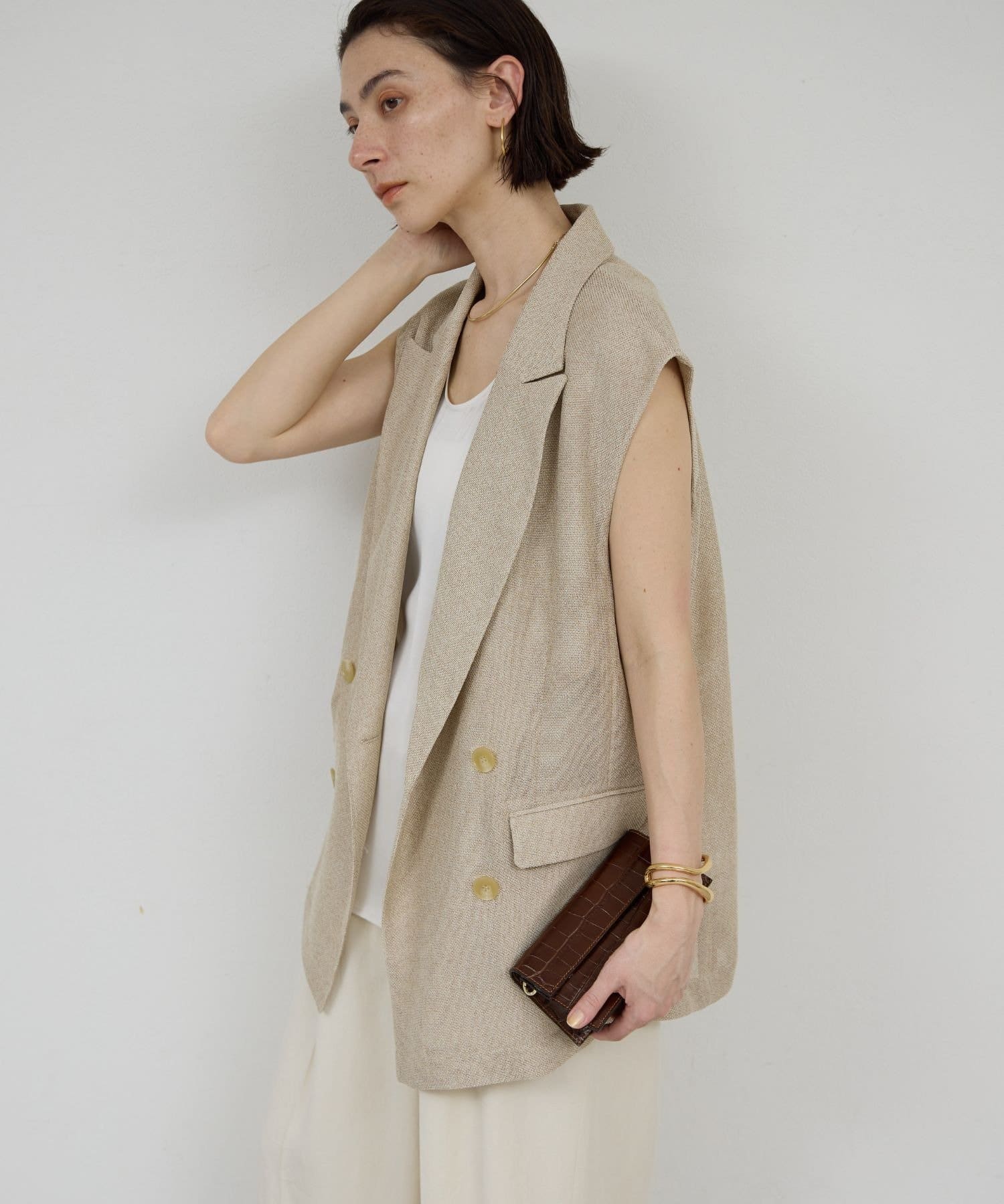 GALLARDAGALANTE(ガリャルダガランテ) メッシュダブルジレ