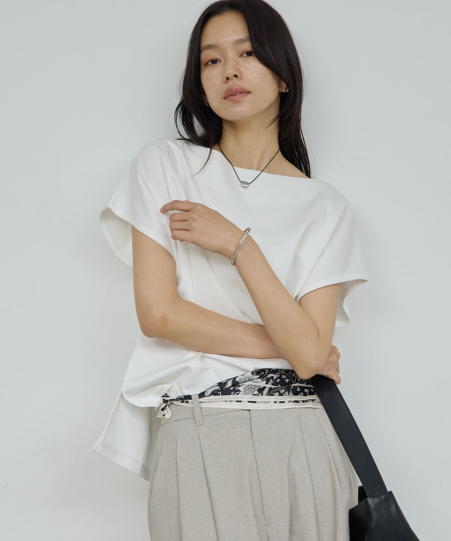 GALLARDAGALANTE(ガリャルダガランテ) 【4/24(金) 12：00 予約開始】【こなれ見えを叶える】ジャージーボートカットソー