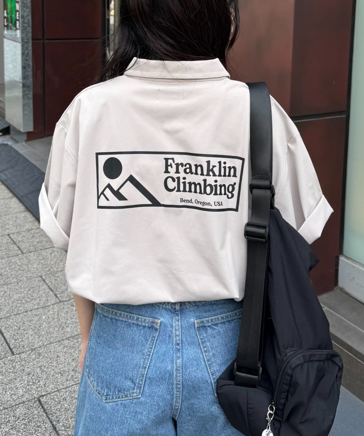 CIAOPANIC TYPY(チャオパニックティピー) 【Franklin Climbing】【ユニセックス】essentialバックプリントポロシャツ