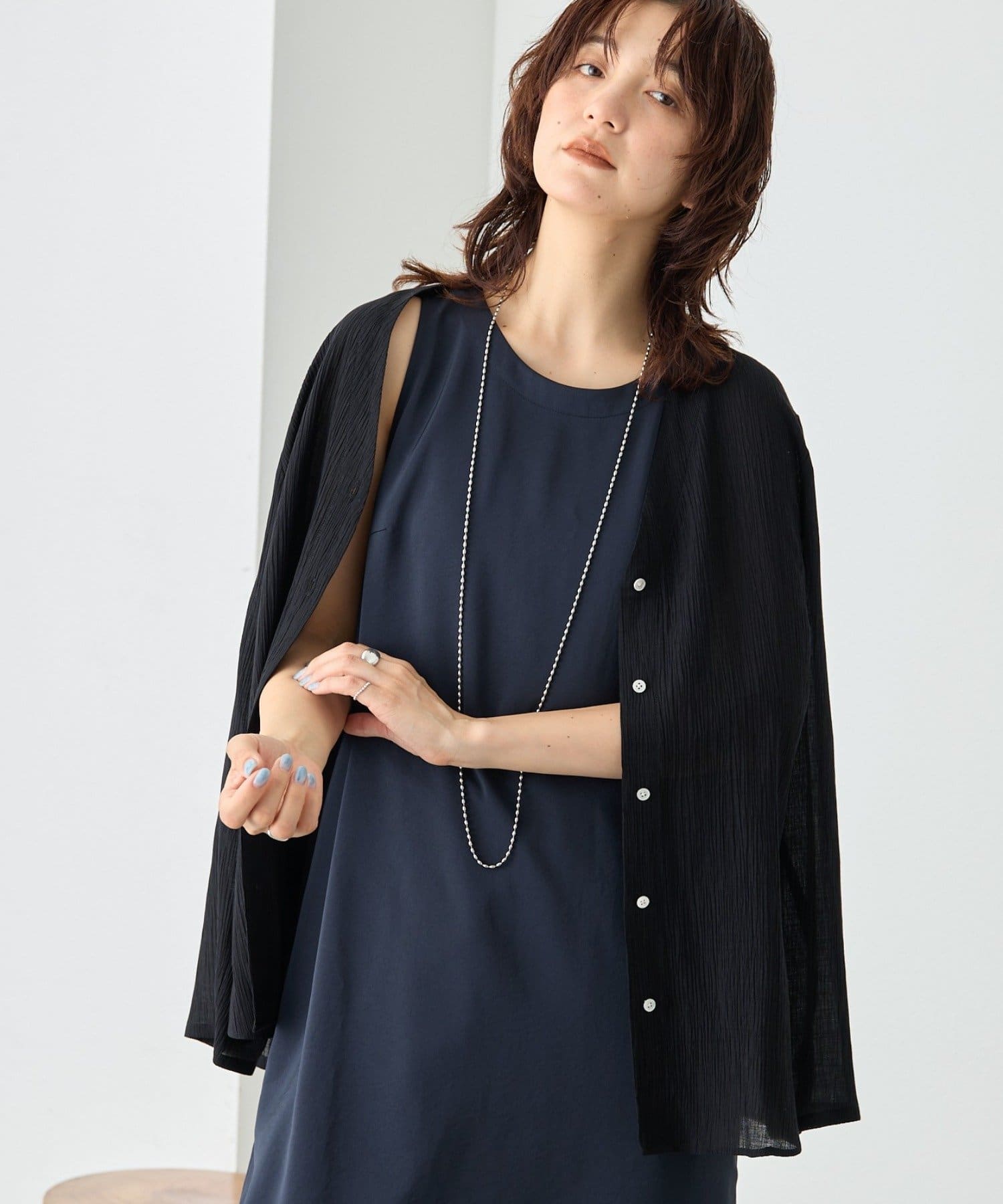 RIVE DROITE(リヴドロワ) 予約【A・MONN(アモン)】Vネックヨウリュウブラウス