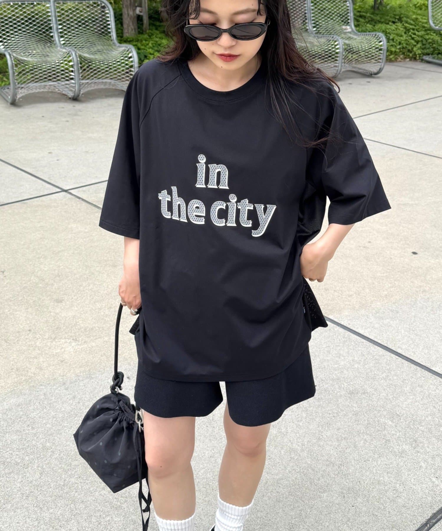 CIAOPANIC TYPY(チャオパニックティピー) 【Franklin Climbing/フランクリンクライミング】【ユニセックス】IN THE CITYドットプリントTee