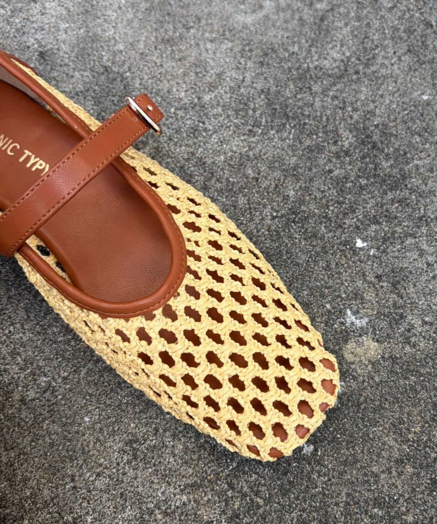 CIAOPANIC TYPY(チャオパニックティピー) :【S～XL展開】メッシュ編みジュートスクエアパンプス