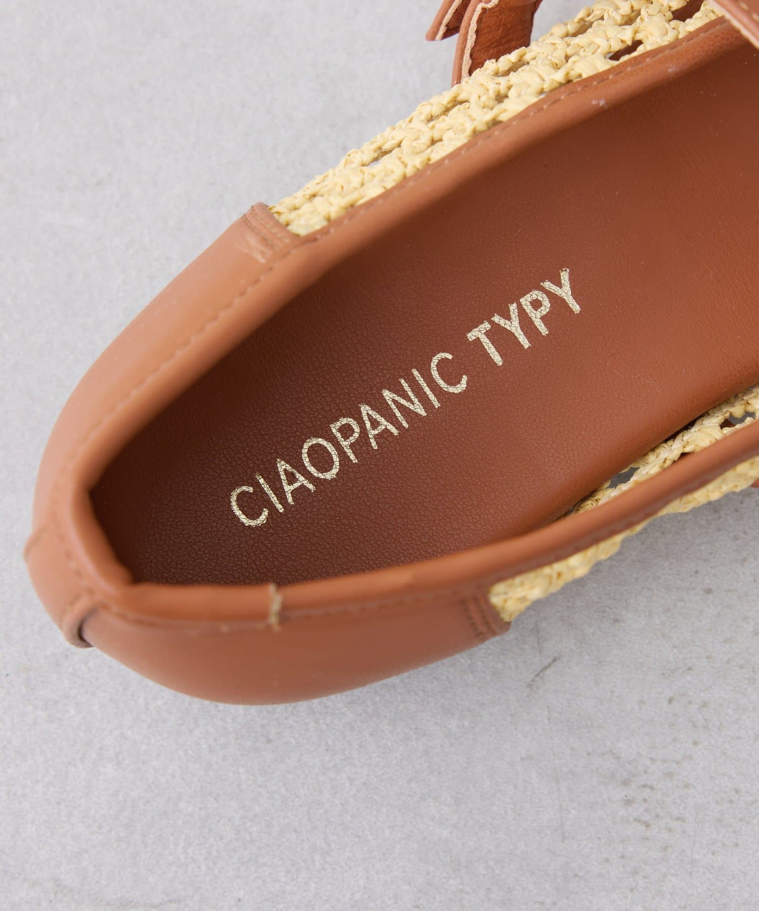 CIAOPANIC TYPY(チャオパニックティピー) :【S～XL展開】メッシュ編みジュートスクエアパンプス