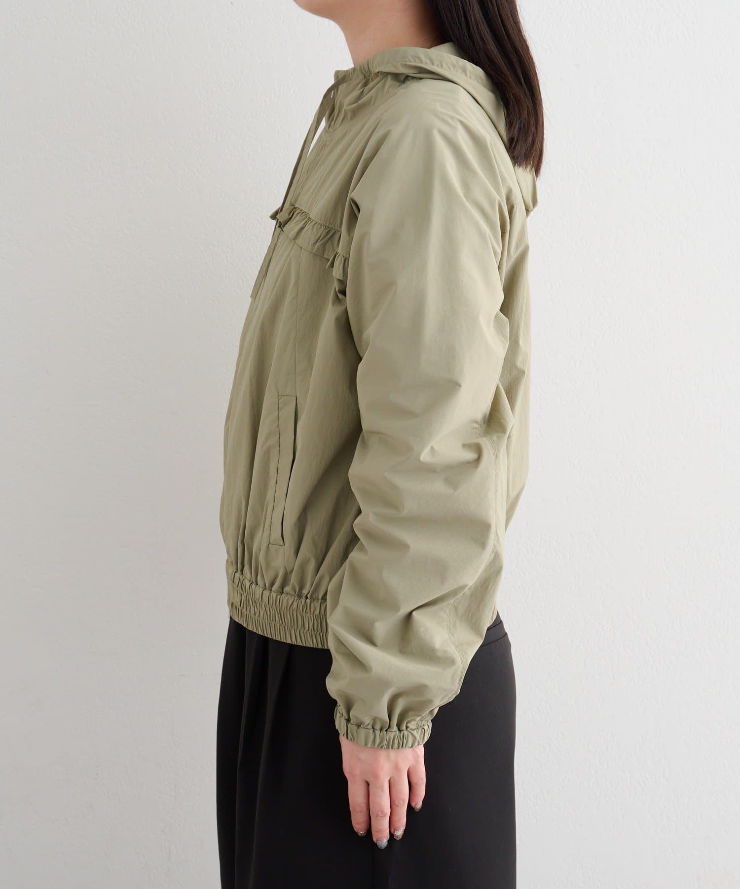 OUTLET(アウトレット) 【Kastane】B ナイロンフリルマウンテンパーカー