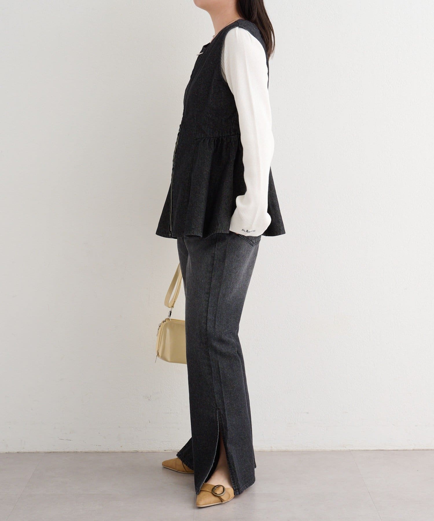 OUTLET(アウトレット) 【Kastane】B デニムペプラムビスチェ