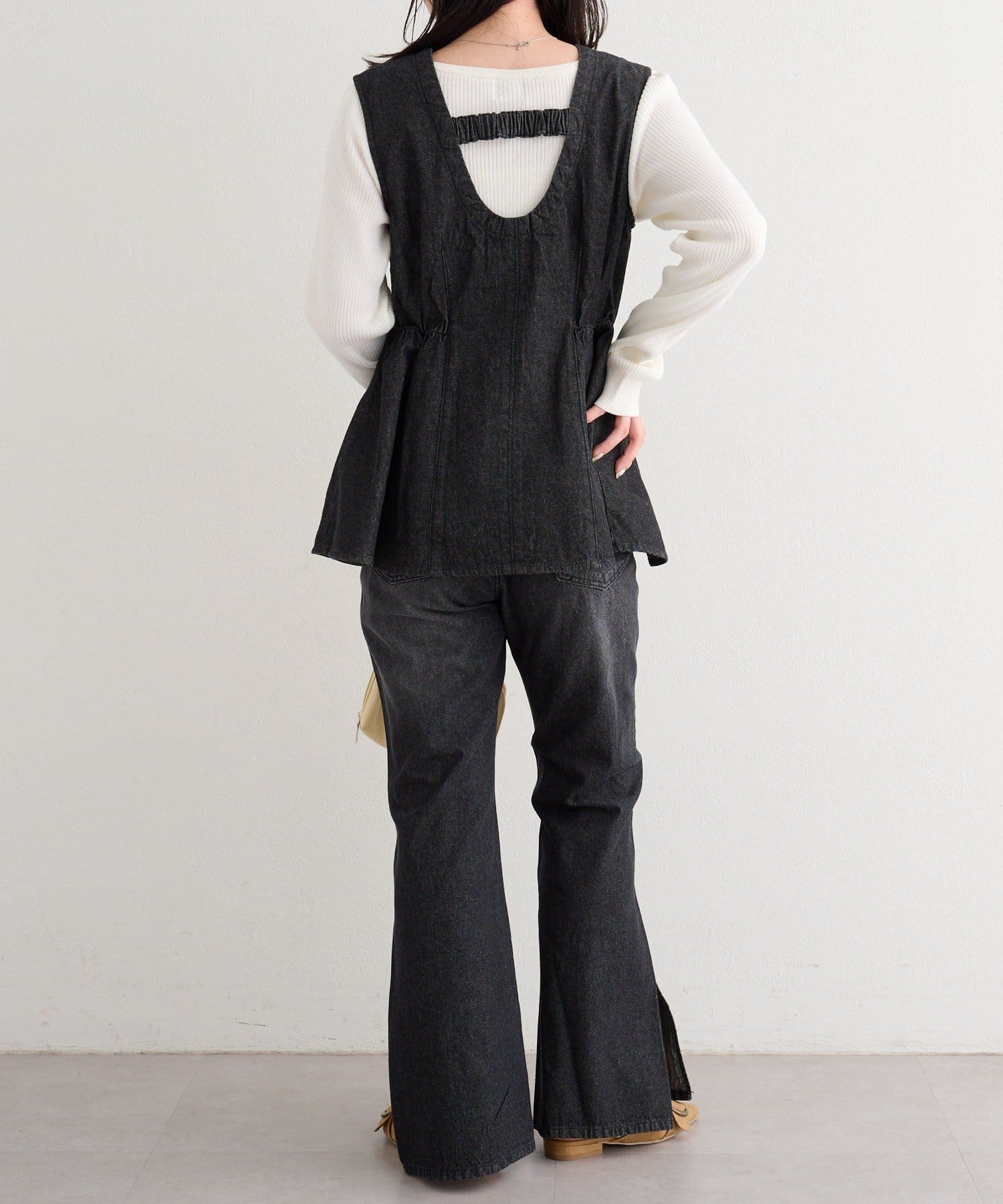 OUTLET(アウトレット) 【Kastane】B デニムペプラムビスチェ