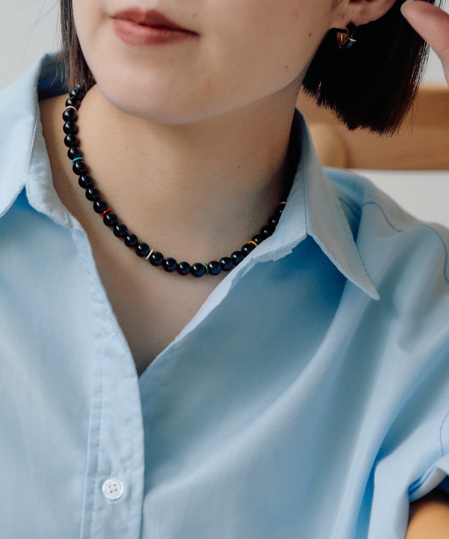 OUTLET(アウトレット) 【ear PAPILLONNER】POPパールマグネットネックレス