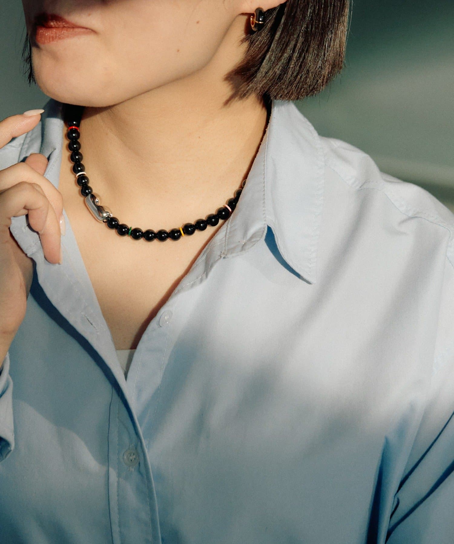 OUTLET(アウトレット) 【ear PAPILLONNER】POPパールマグネットネックレス