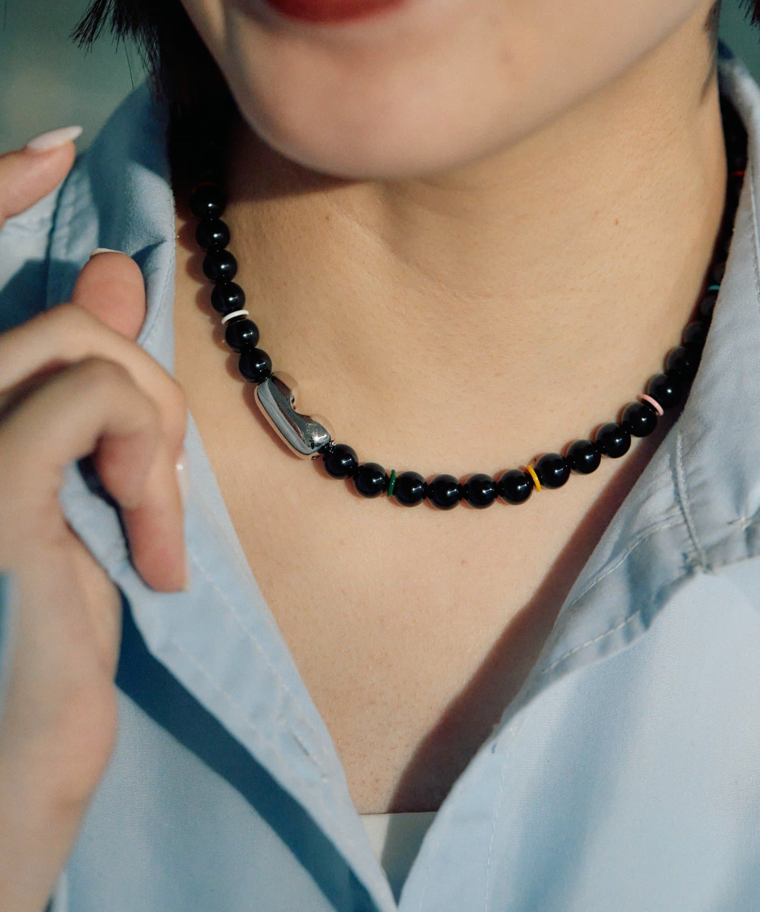 OUTLET(アウトレット) 【ear PAPILLONNER】POPパールマグネットネックレス