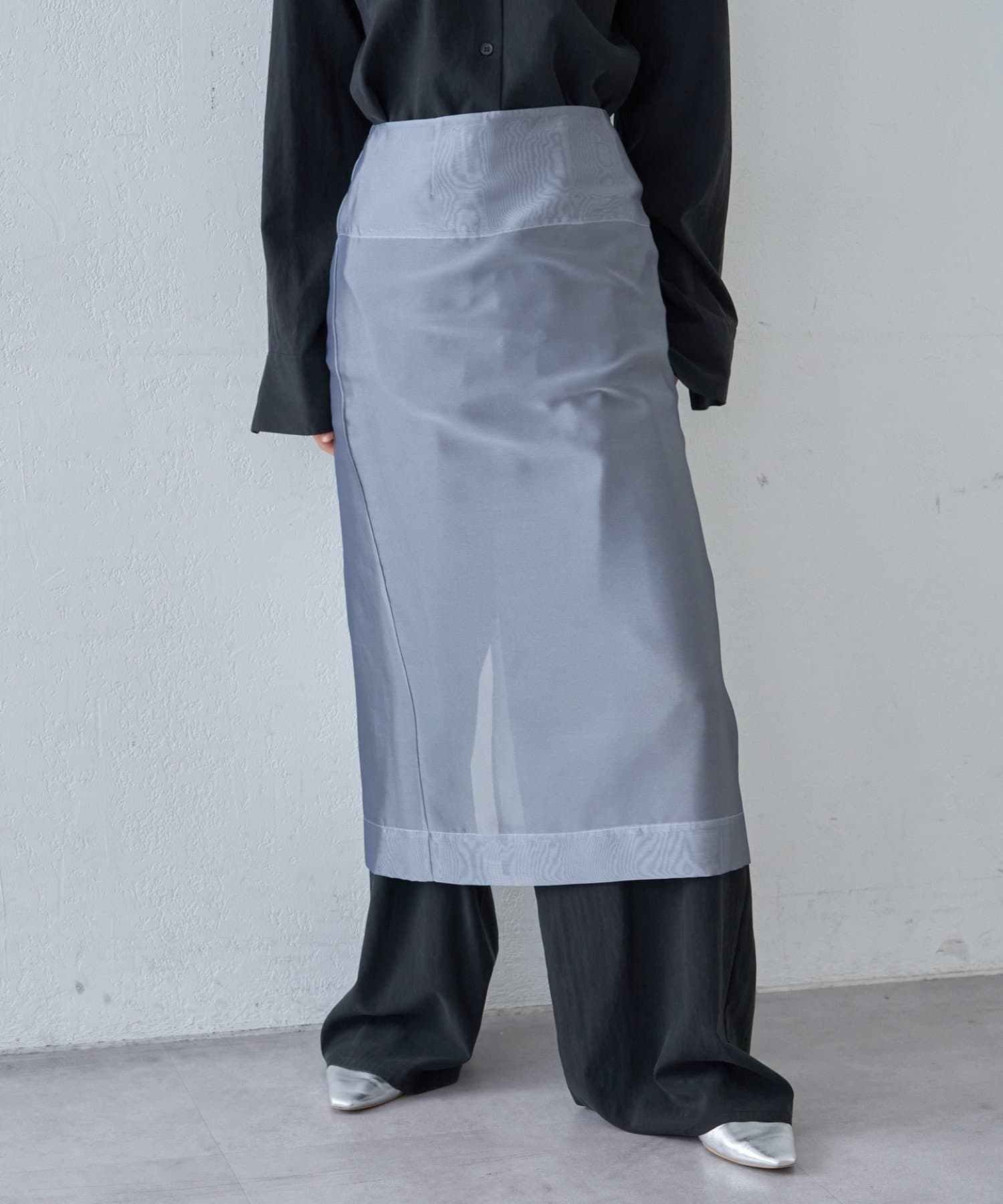 OUTLET(アウトレット) 【SHENERY】4WAYダブルレイヤードスカート