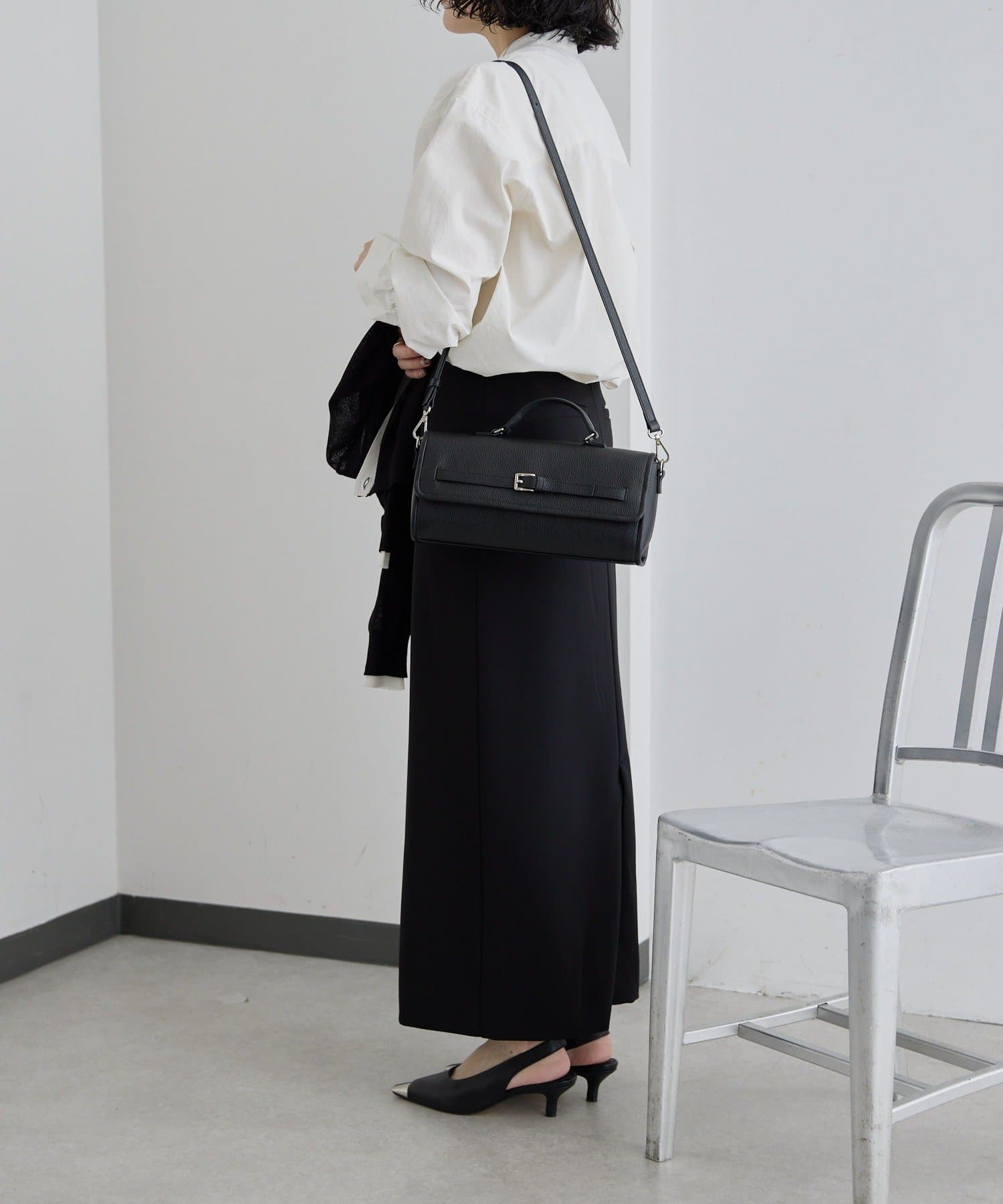 OUTLET(アウトレット) 【ear PAPILLONNER】ベルトフラップショルダーバッグ