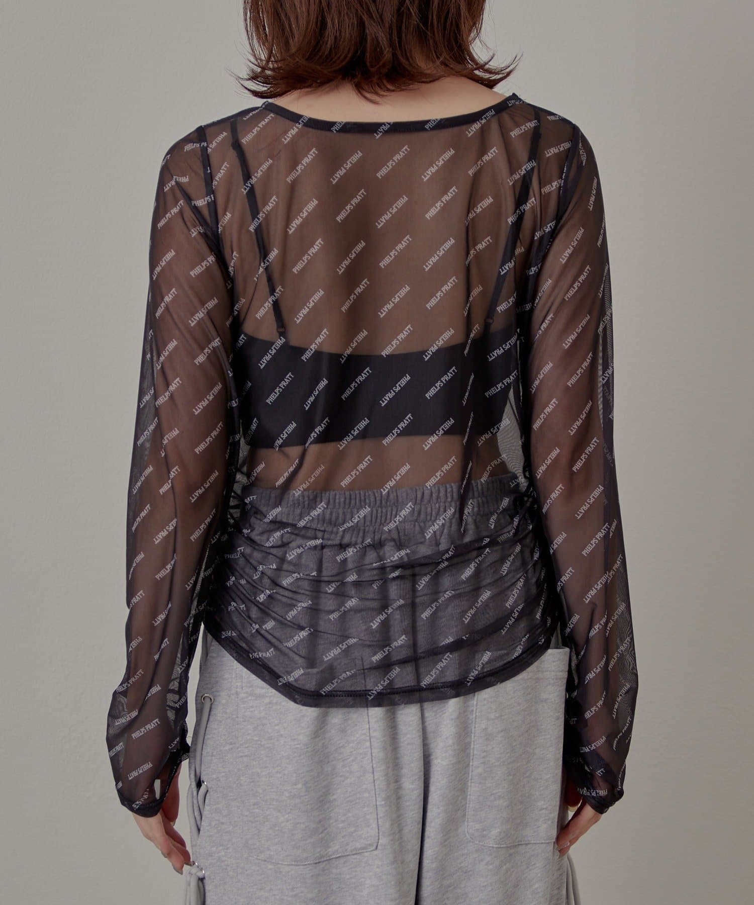 OUTLET(アウトレット) 【mline】タトゥーチュール トップス