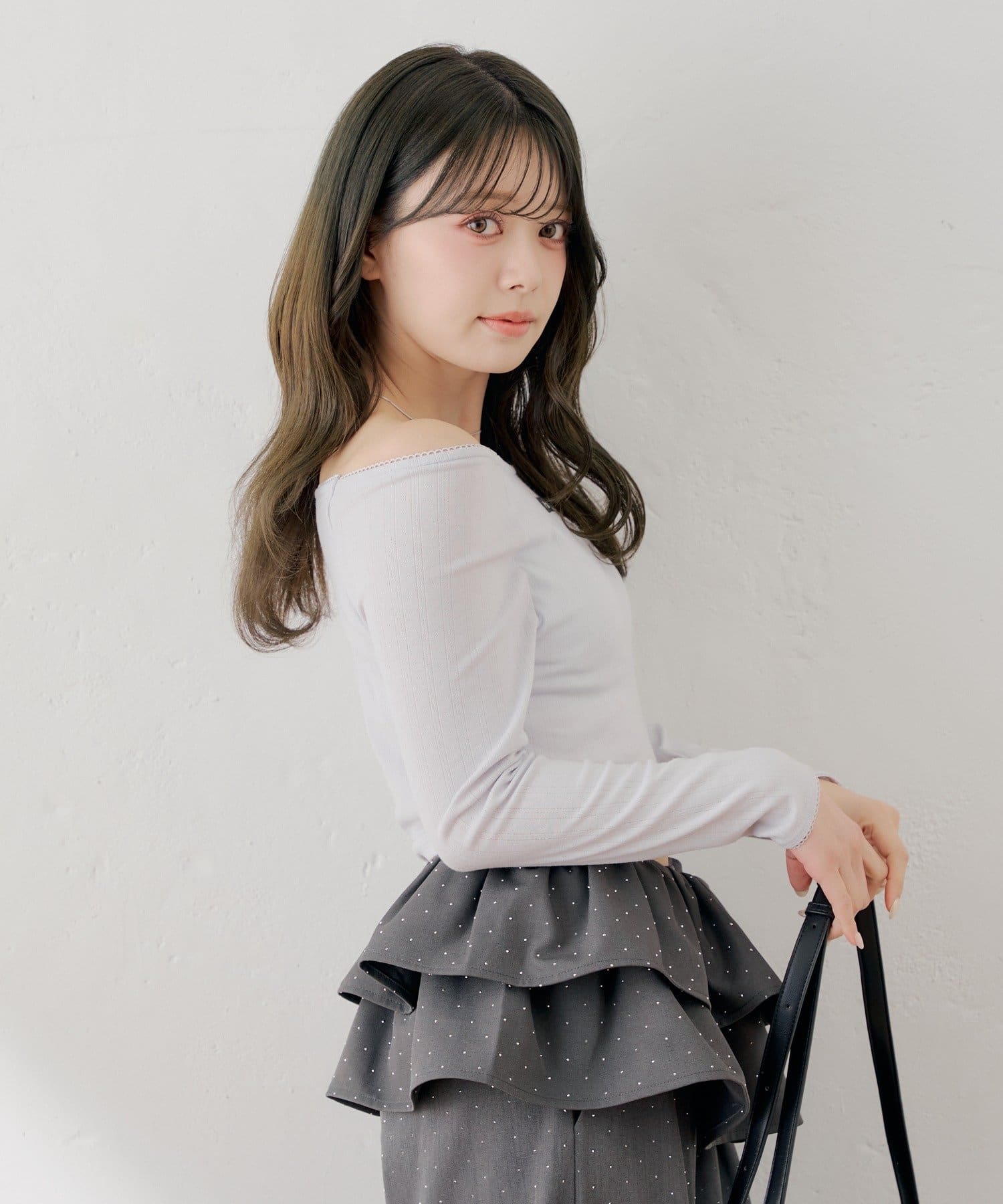 OUTLET(アウトレット) 【Chico】パターンメッシュカップ付レースコンパクトトップス