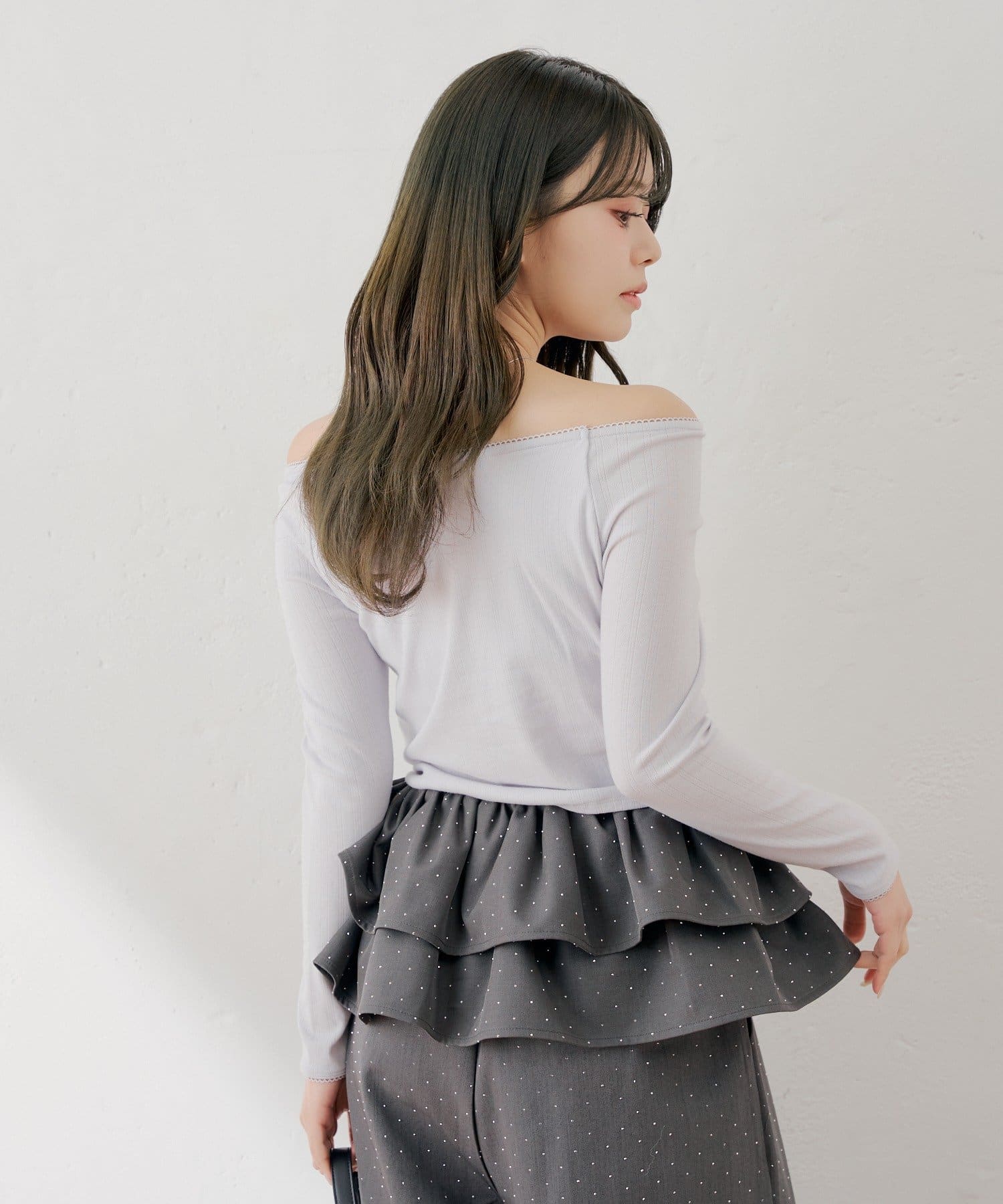 OUTLET(アウトレット) 【Chico】パターンメッシュカップ付レースコンパクトトップス