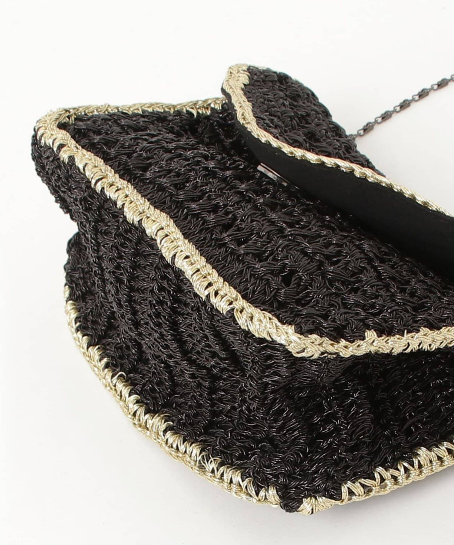 FREDY & GLOSTER(フレディ アンド グロスター) 手編みマクラメチェーンポシェット