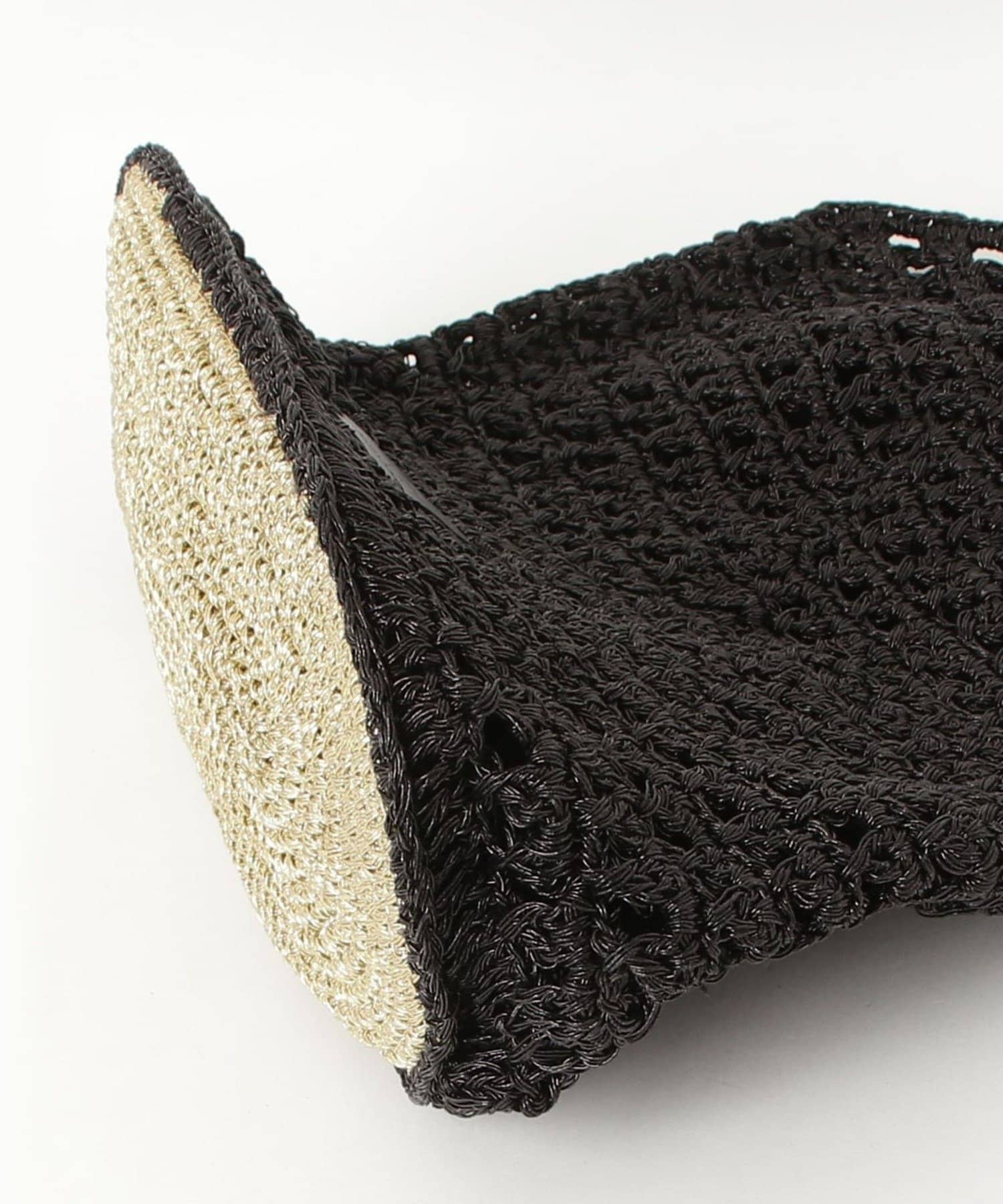 FREDY & GLOSTER(フレディ アンド グロスター) 手編みメタリックマクラメトートバッグ