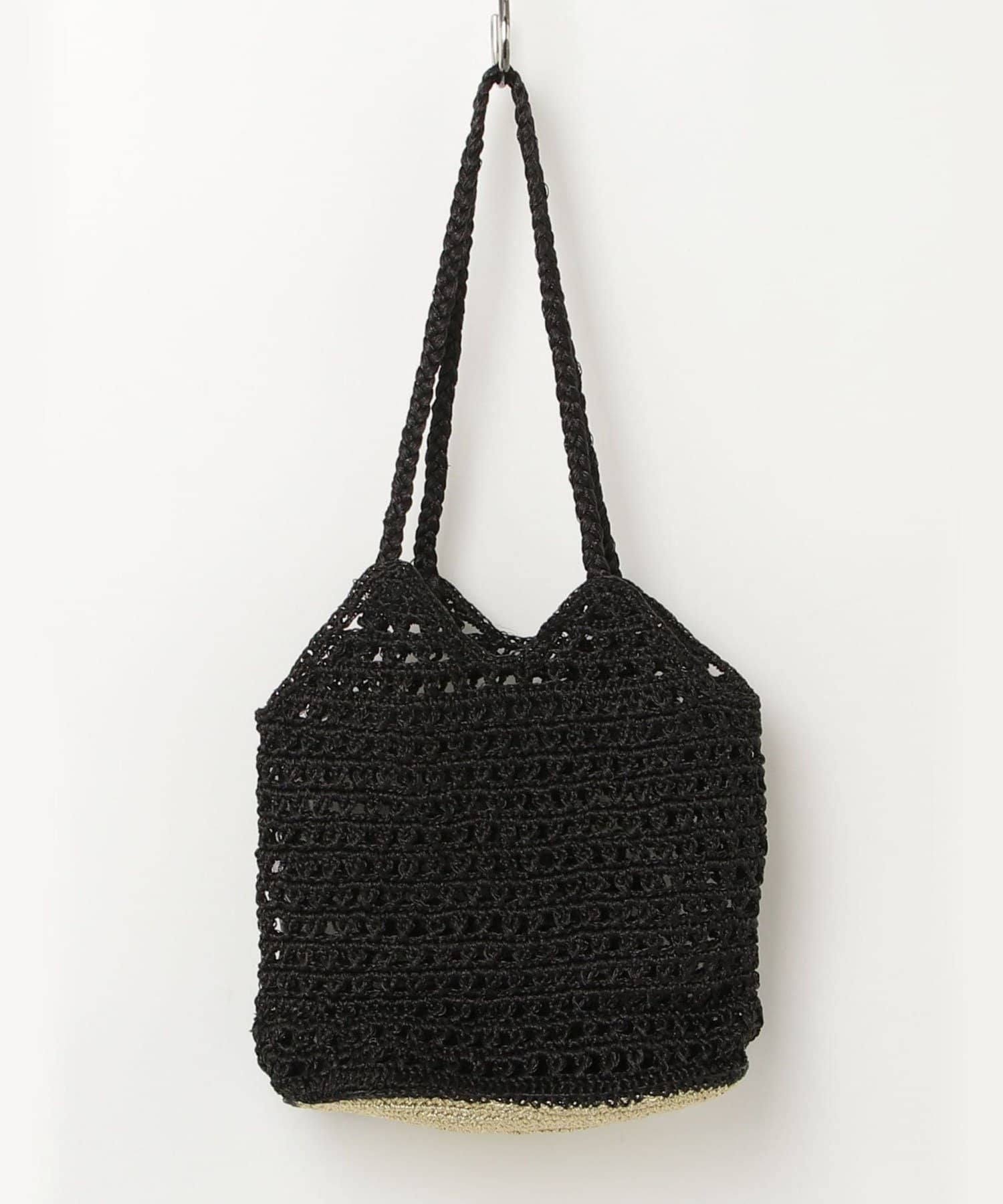 FREDY & GLOSTER(フレディ アンド グロスター) 手編みメタリックマクラメトートバッグ