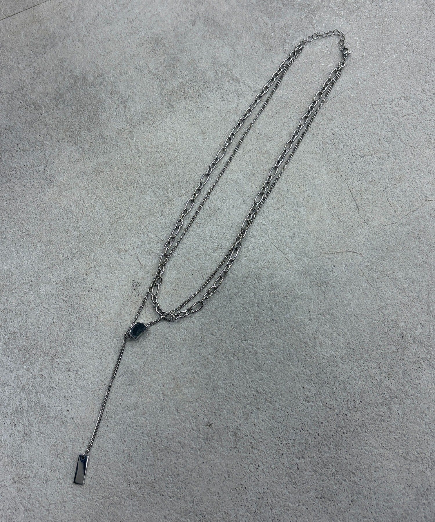 Remind me and forever(リマインドミーアンドフォーエバー) 【stainless steel】2連モチーフネックレス