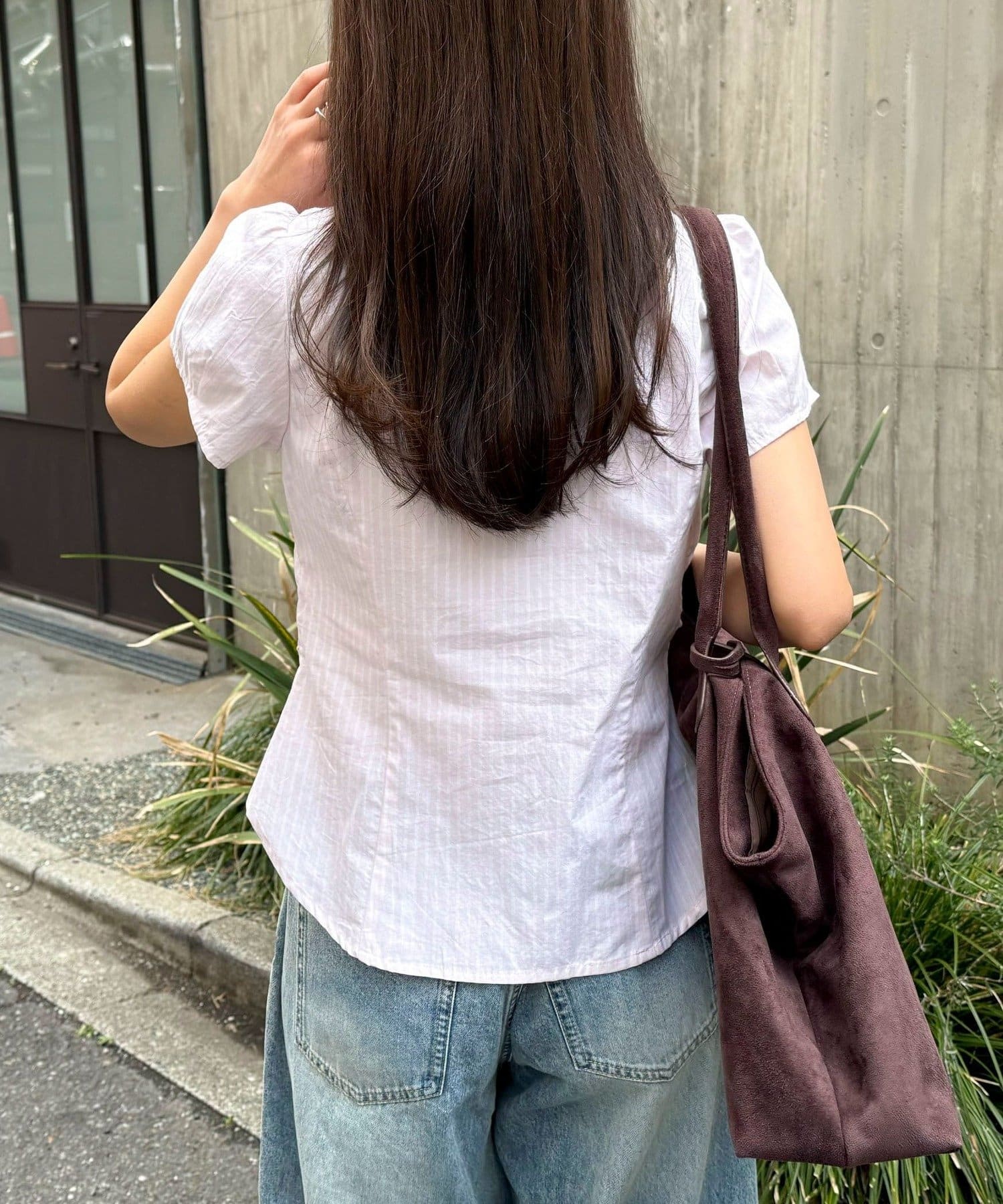 FREDY & GLOSTER(フレディ アンド グロスター) フロントギャザーちび袖ブラウス