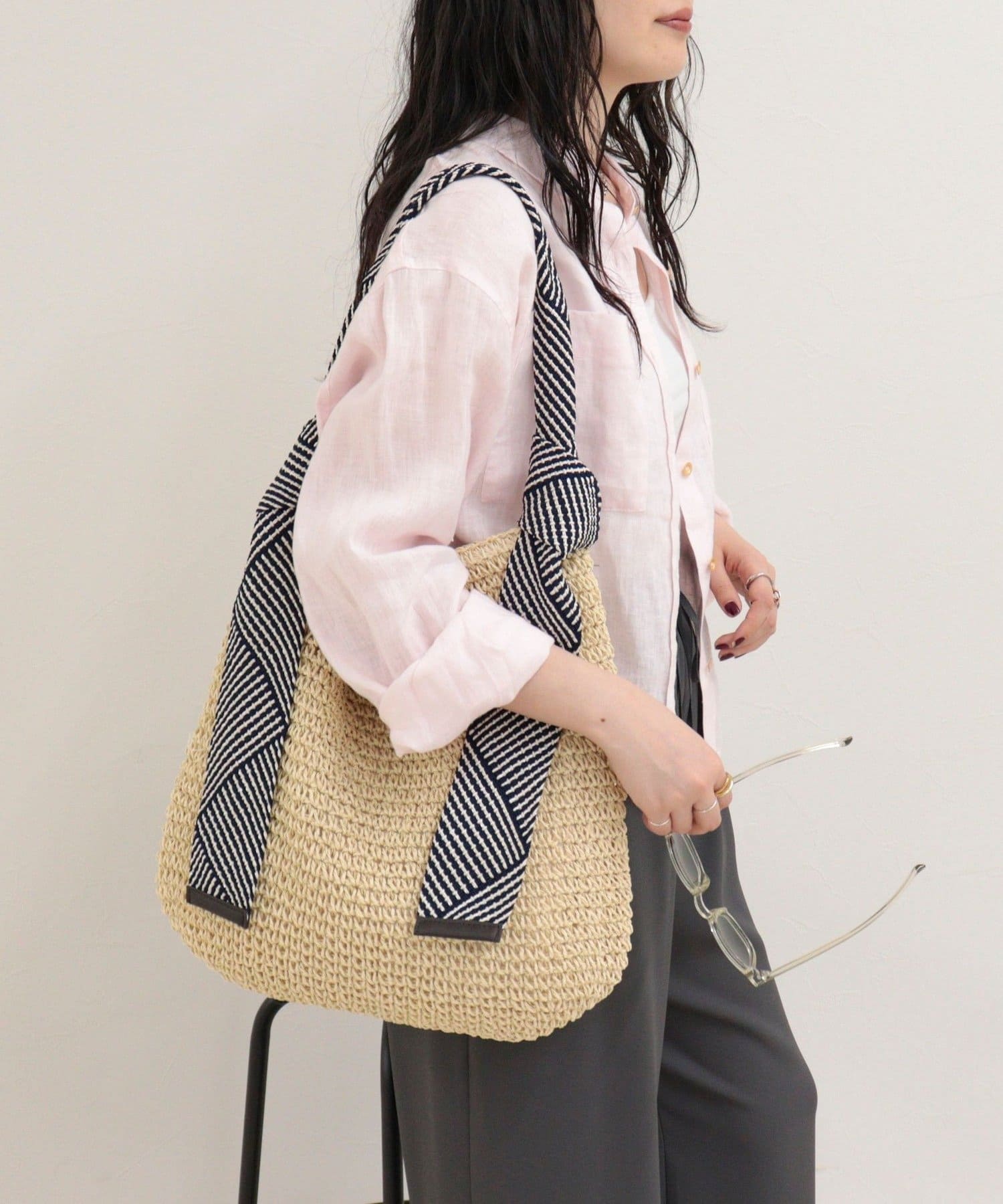 FREDY & GLOSTER(フレディ アンド グロスター) ラメテープワンハンドルトートバッグ