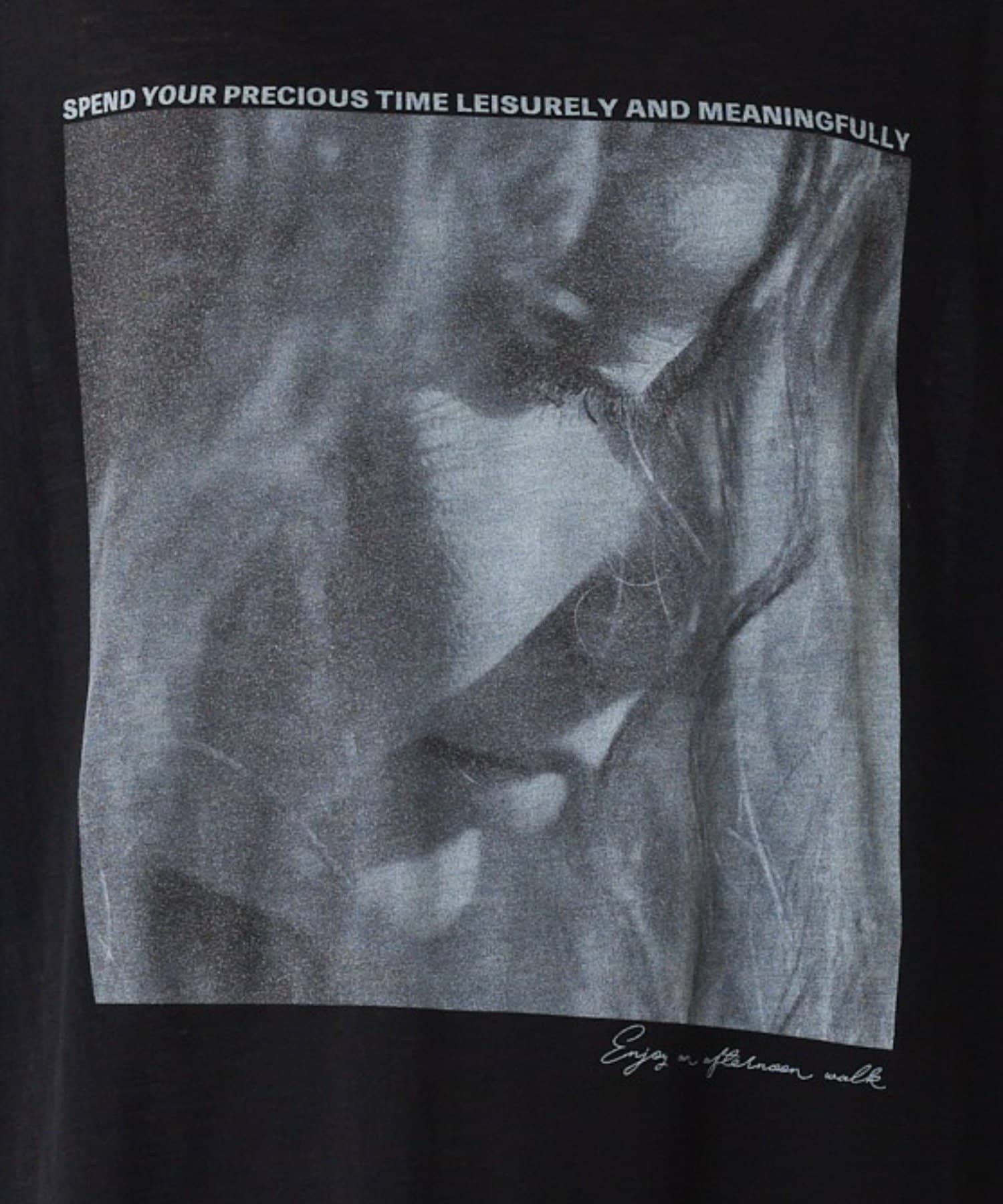 PUAL CE CIN(ピュアルセシン) シアーフォトプリントTシャツ