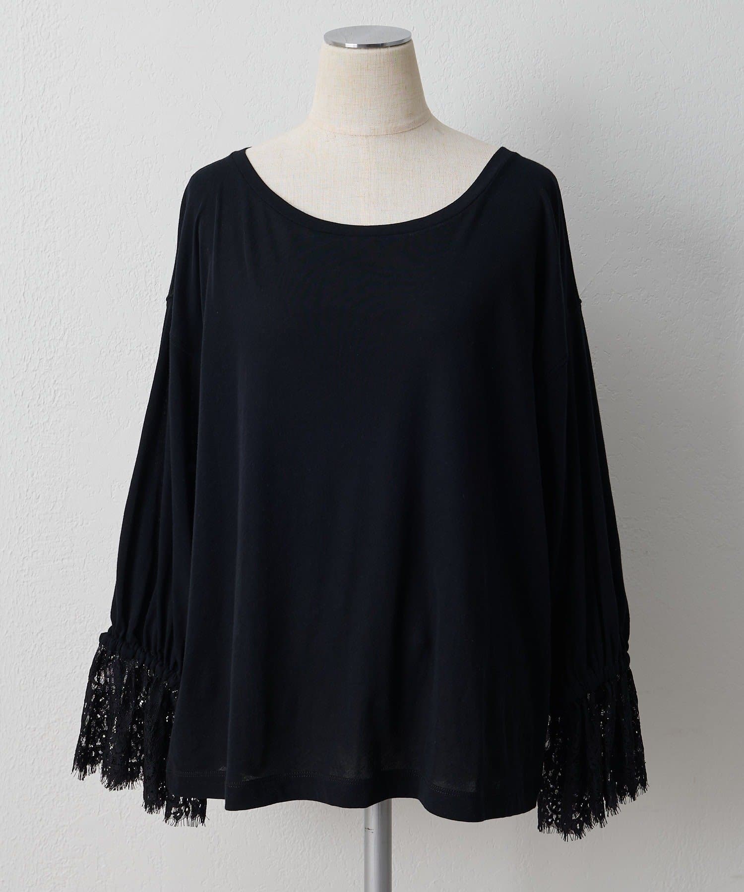 PUAL CE CIN(ピュアルセシン) レースカフカットソー