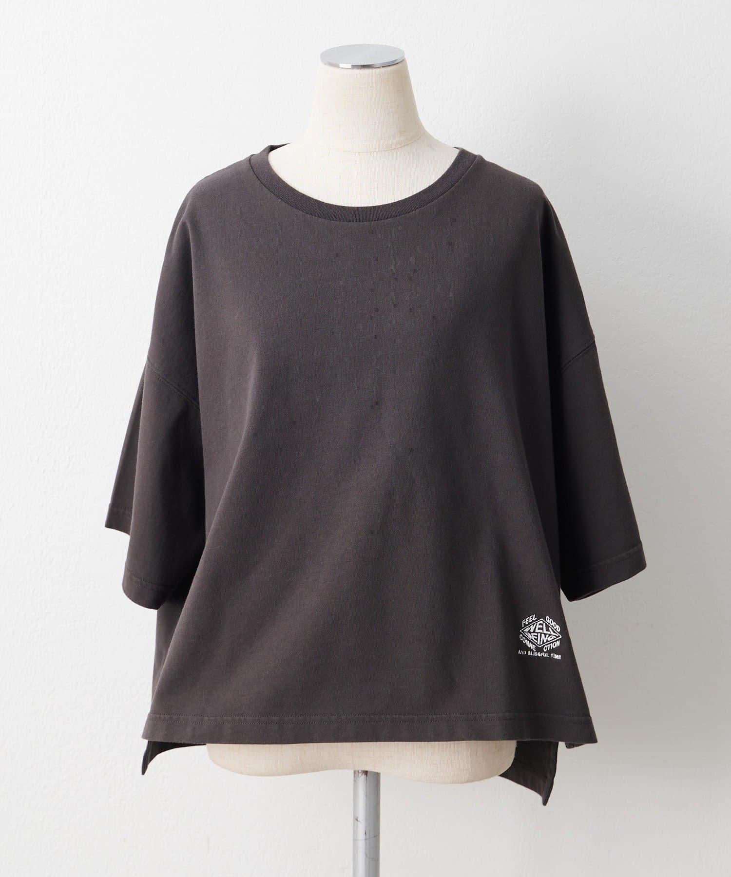 PUAL CE CIN(ピュアルセシン) 【F&B】オーガニックコットン混ロゴTシャツ