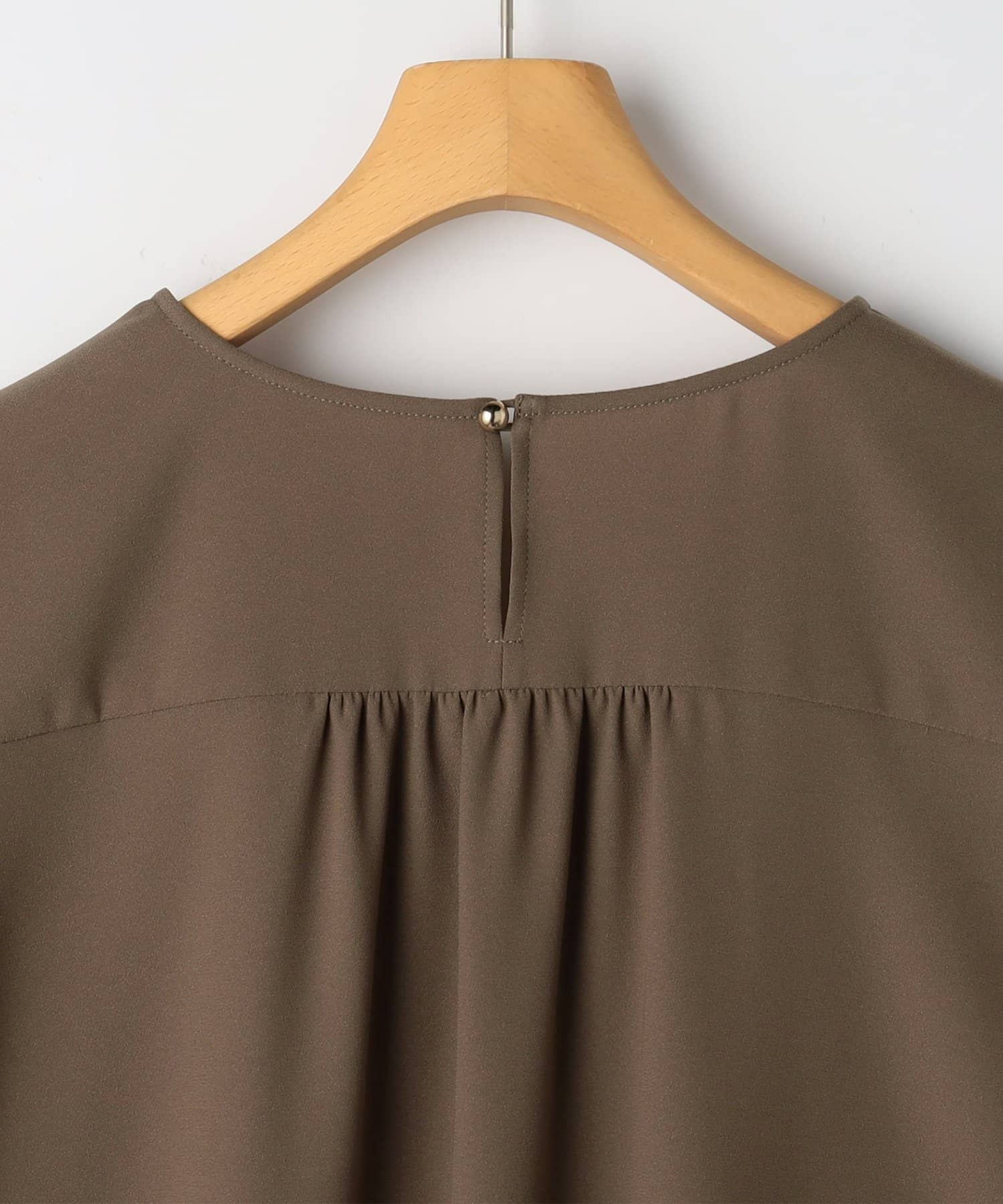 NOLLEY'S(ノーリーズ) ウォッシャブルジョーゼットアシメラッフルブラウス