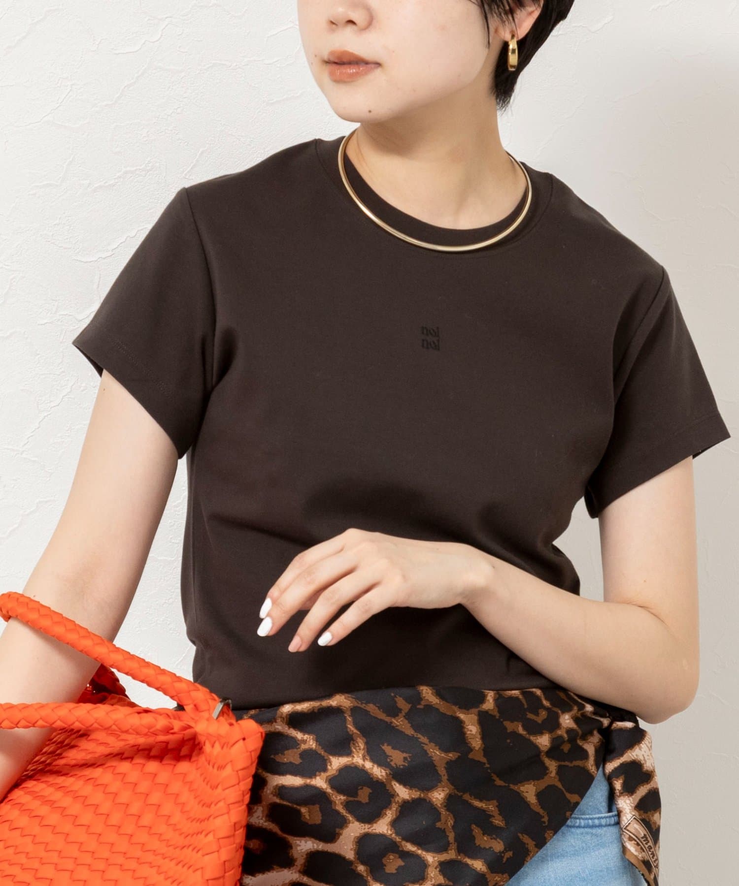 NOLLEY'S(ノーリーズ) 【nolnol/ノルノル】ウォッシャブルクルーネックTee