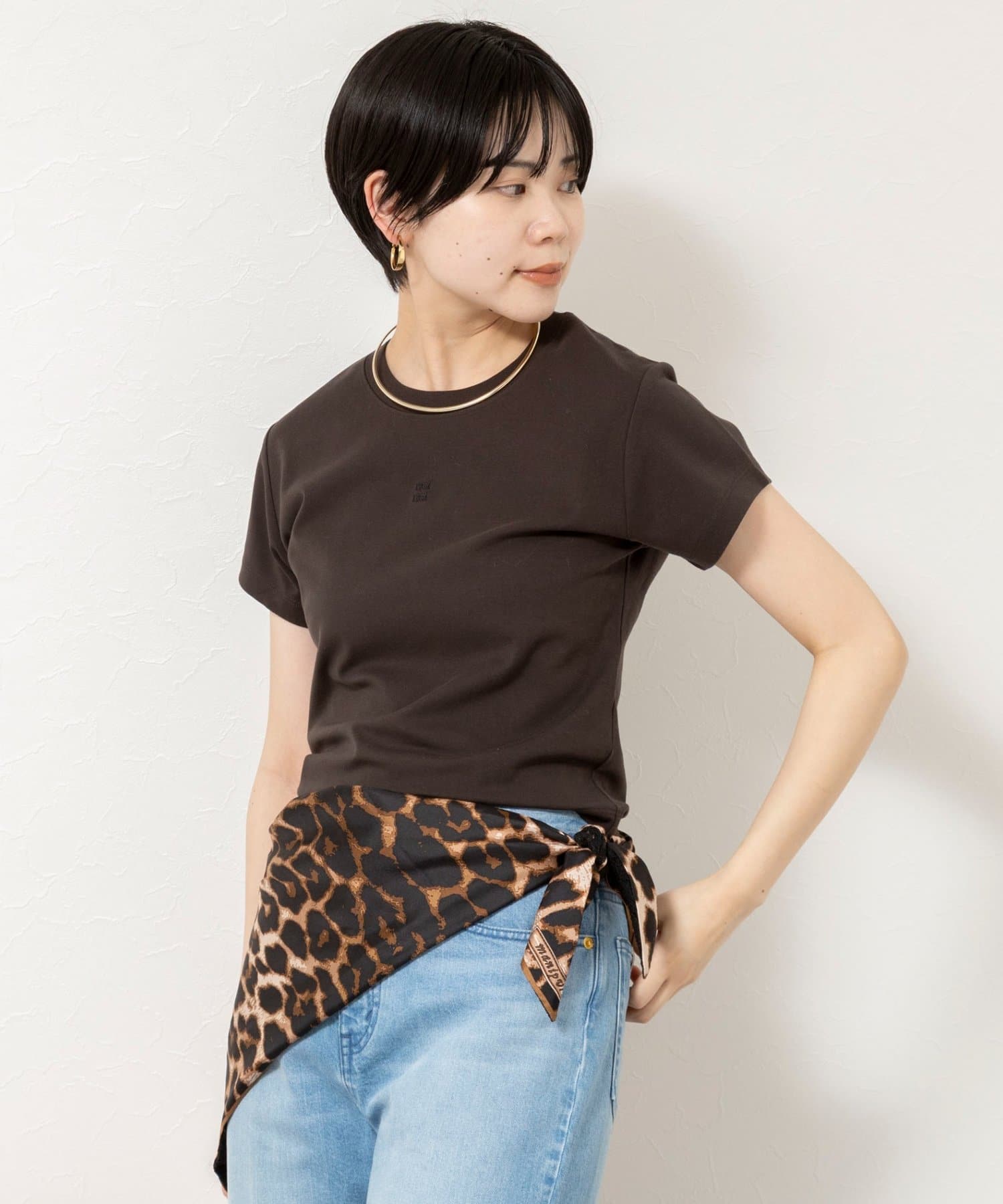 NOLLEY'S(ノーリーズ) 【nolnol/ノルノル】ウォッシャブルクルーネックTee