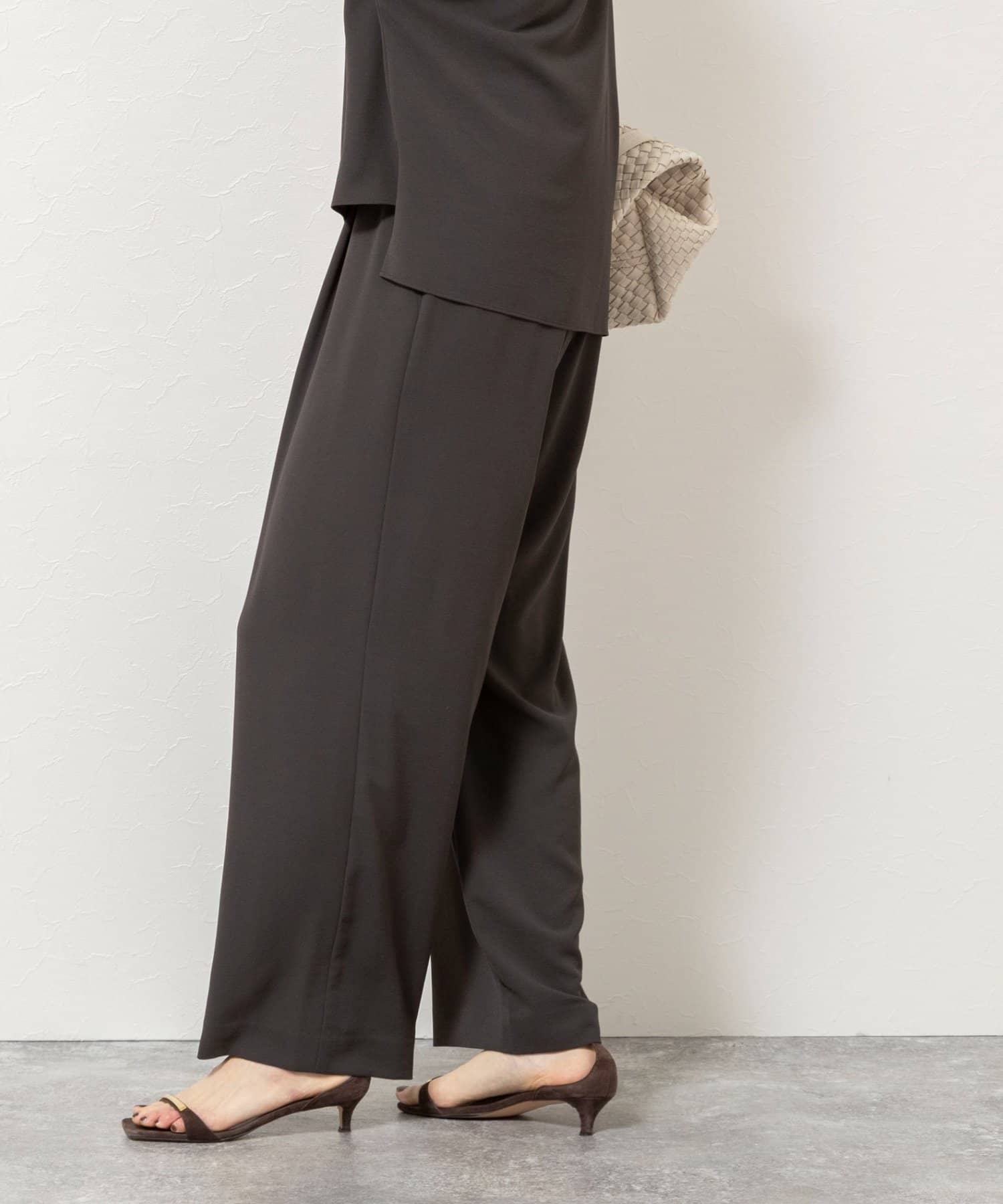 NOLLEY'S(ノーリーズ) 【WEB＆一部店舗限定カラー】ジョーゼットイージーワイドパンツ