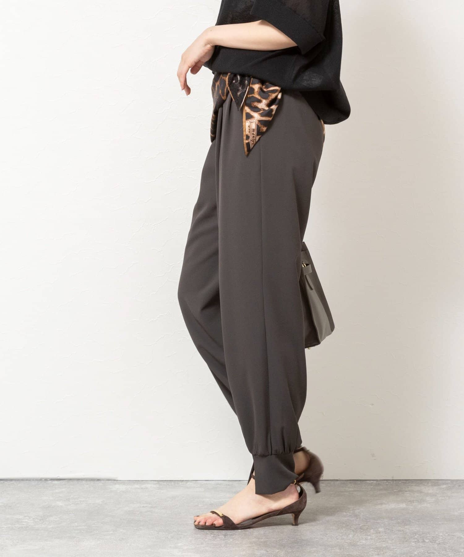 NOLLEY'S(ノーリーズ) 【WEB＆一部店舗限定カラー】《セットアップ対応》ジョーゼットジョガーパンツ