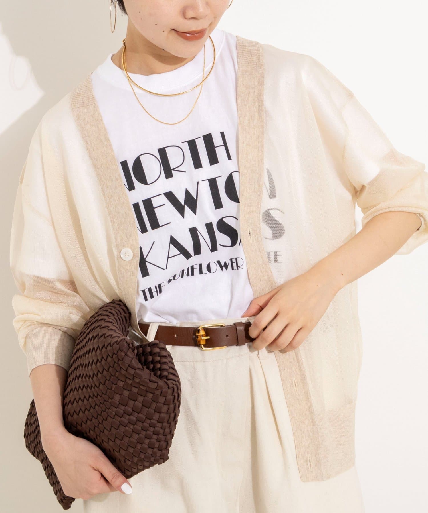 NOLLEY'S(ノーリーズ) シアー2WAYカーディガン星インターシャ