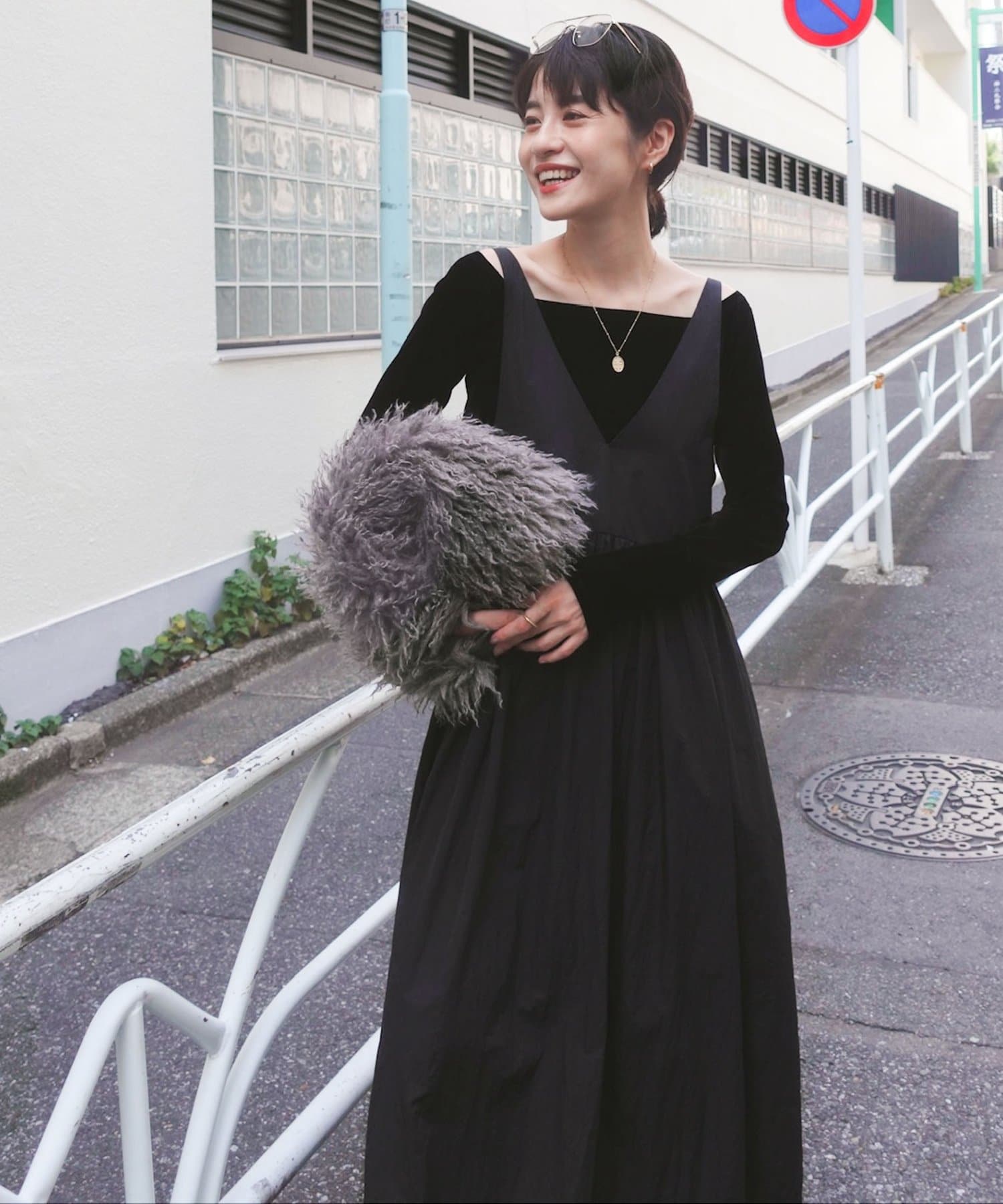 NOLLEY'S(ノーリーズ) 【追加】【MAQWEL/マクウェル】ウォッシャブルソフトタフタワンピース